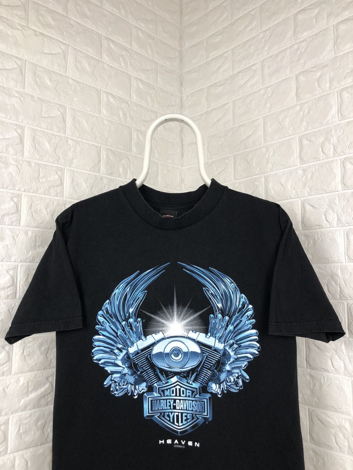 Harley Davidson × Vintage Vintage 1998 Harley Davidson Heaven Tee Size US M / EU 48-50 / 2 - 3 Thumbnail