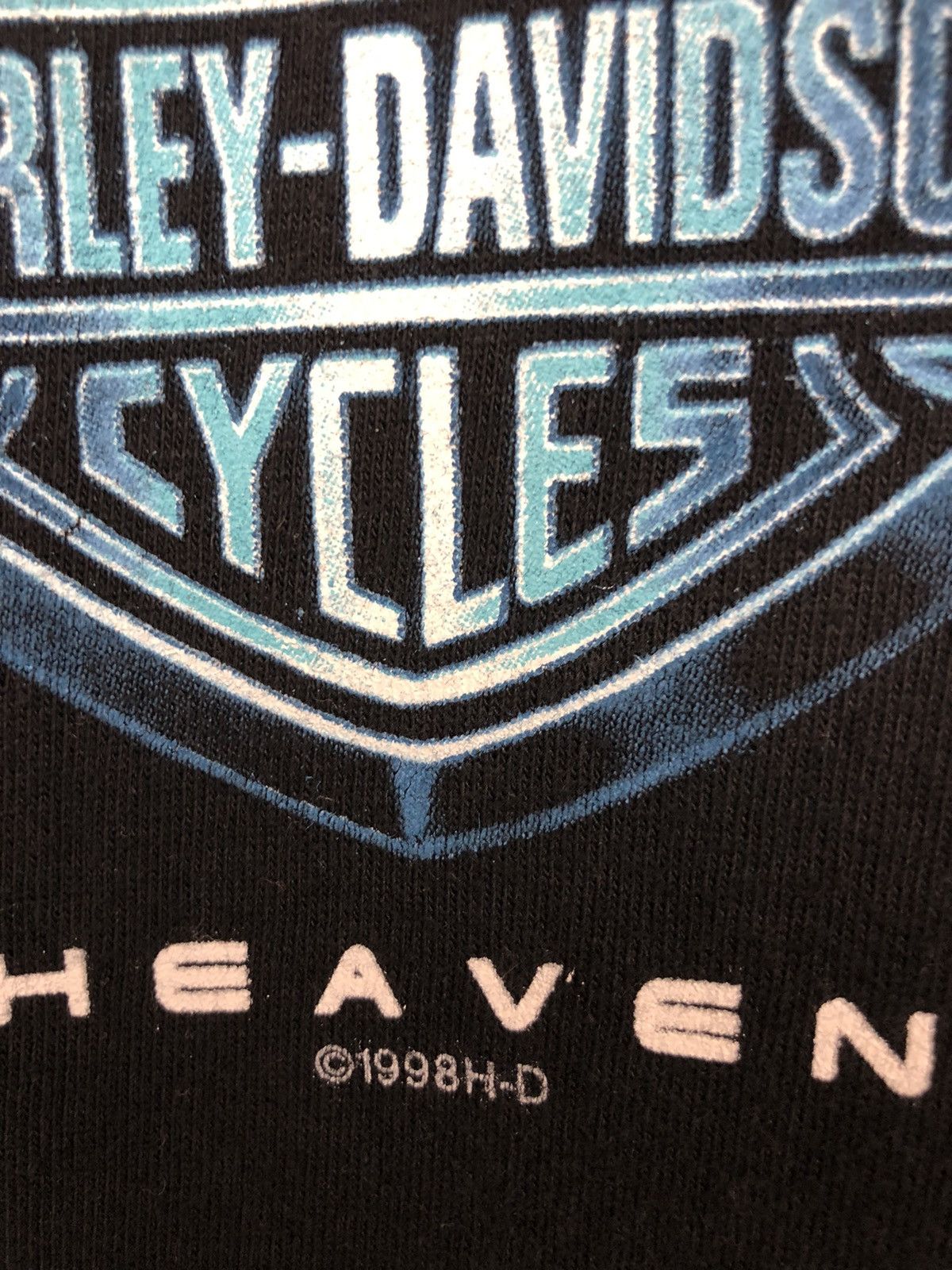Harley Davidson × Vintage Vintage 1998 Harley Davidson Heaven Tee Size US M / EU 48-50 / 2 - 7 Thumbnail
