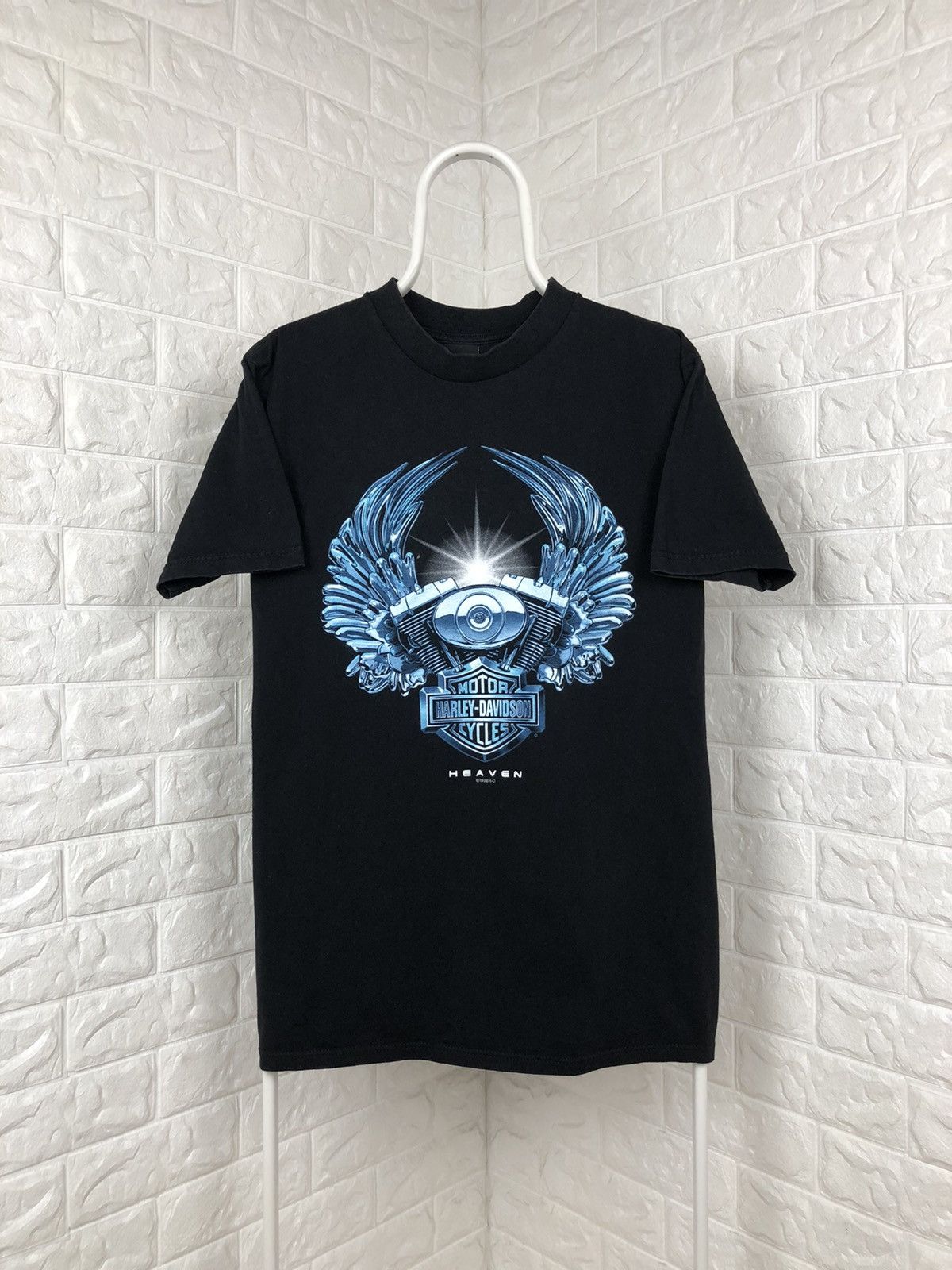 Harley Davidson × Vintage Vintage 1998 Harley Davidson Heaven Tee Size US M / EU 48-50 / 2 - 1 Thumbnail