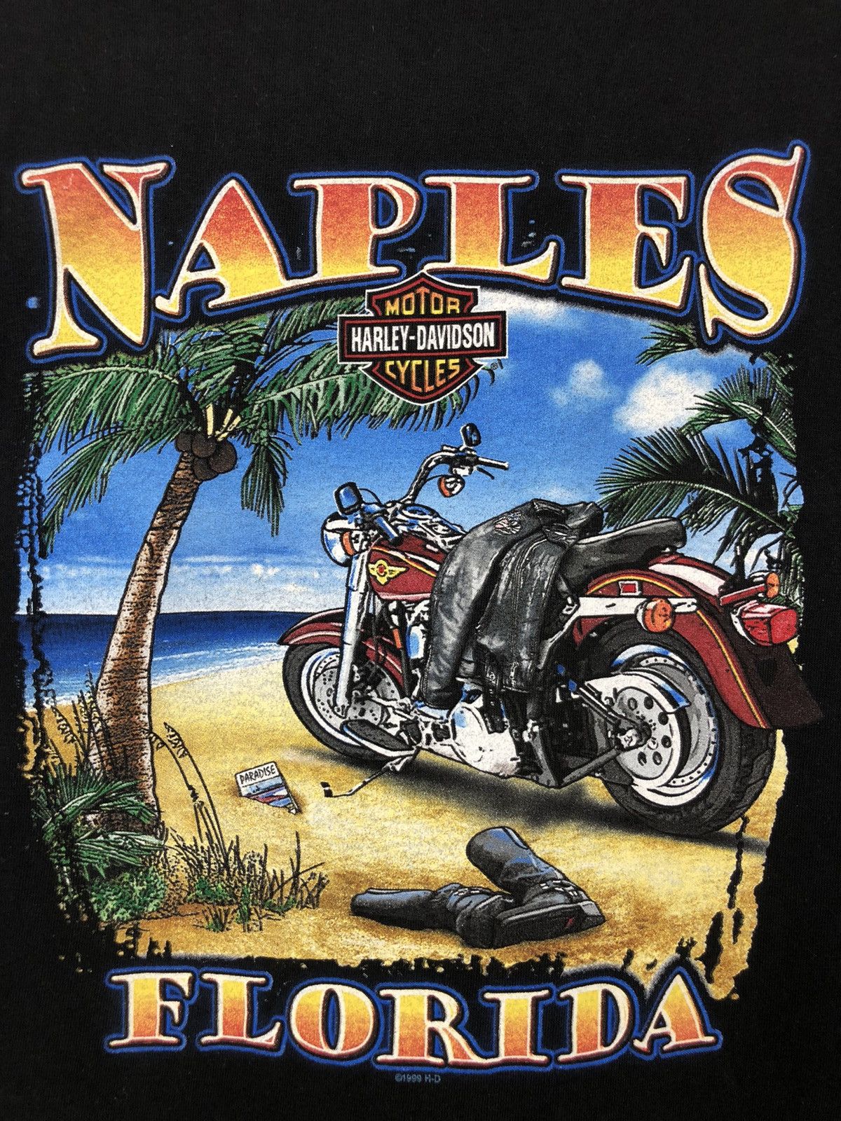 Harley Davidson × Vintage Vintage 1998 Harley Davidson Heaven Tee Size US M / EU 48-50 / 2 - 8 Thumbnail