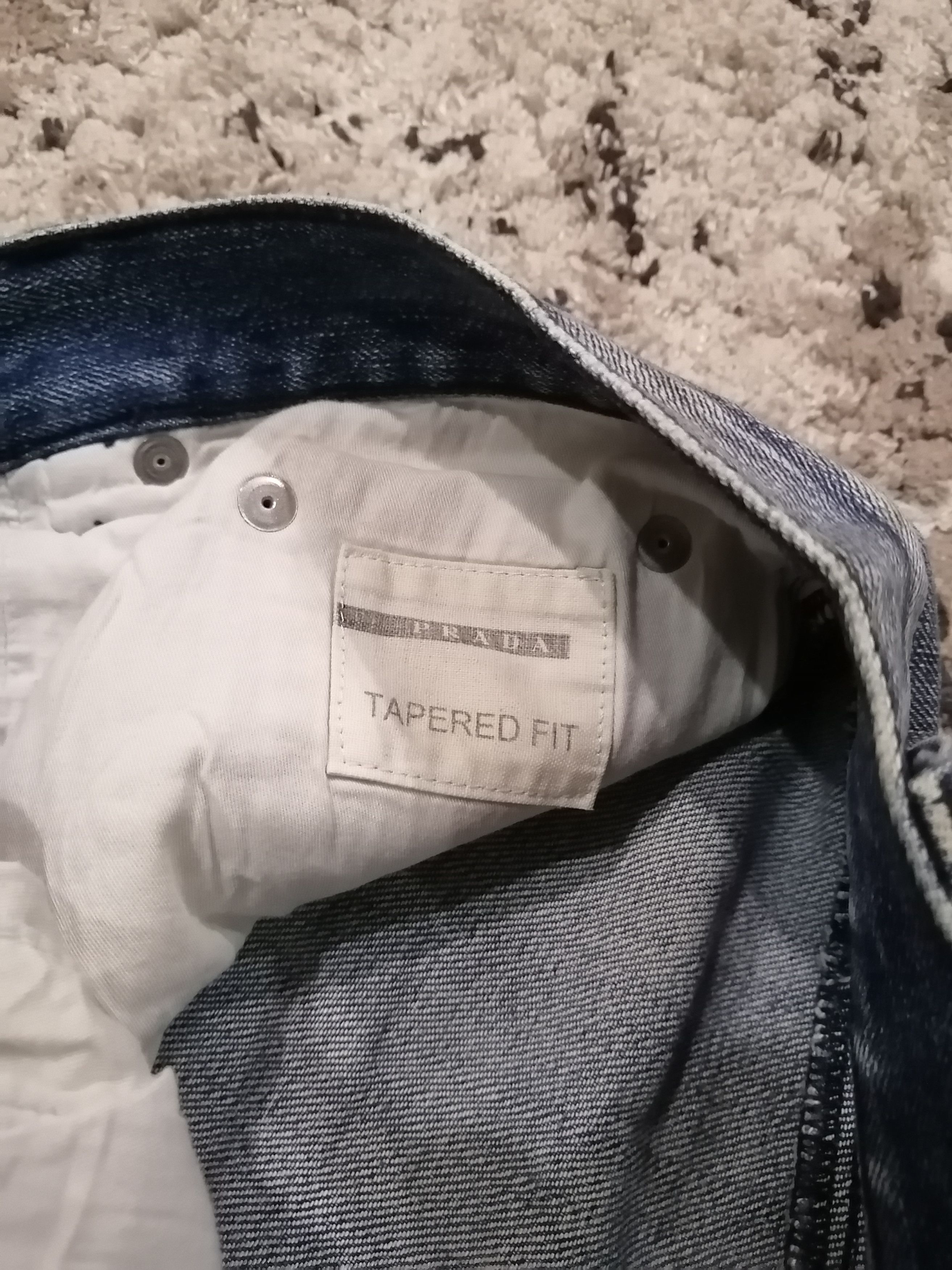 Prada Vintage Prada Tapered Fit Distressed Jeans - Size 32 Size US 32 / EU 48 - 23 Thumbnail