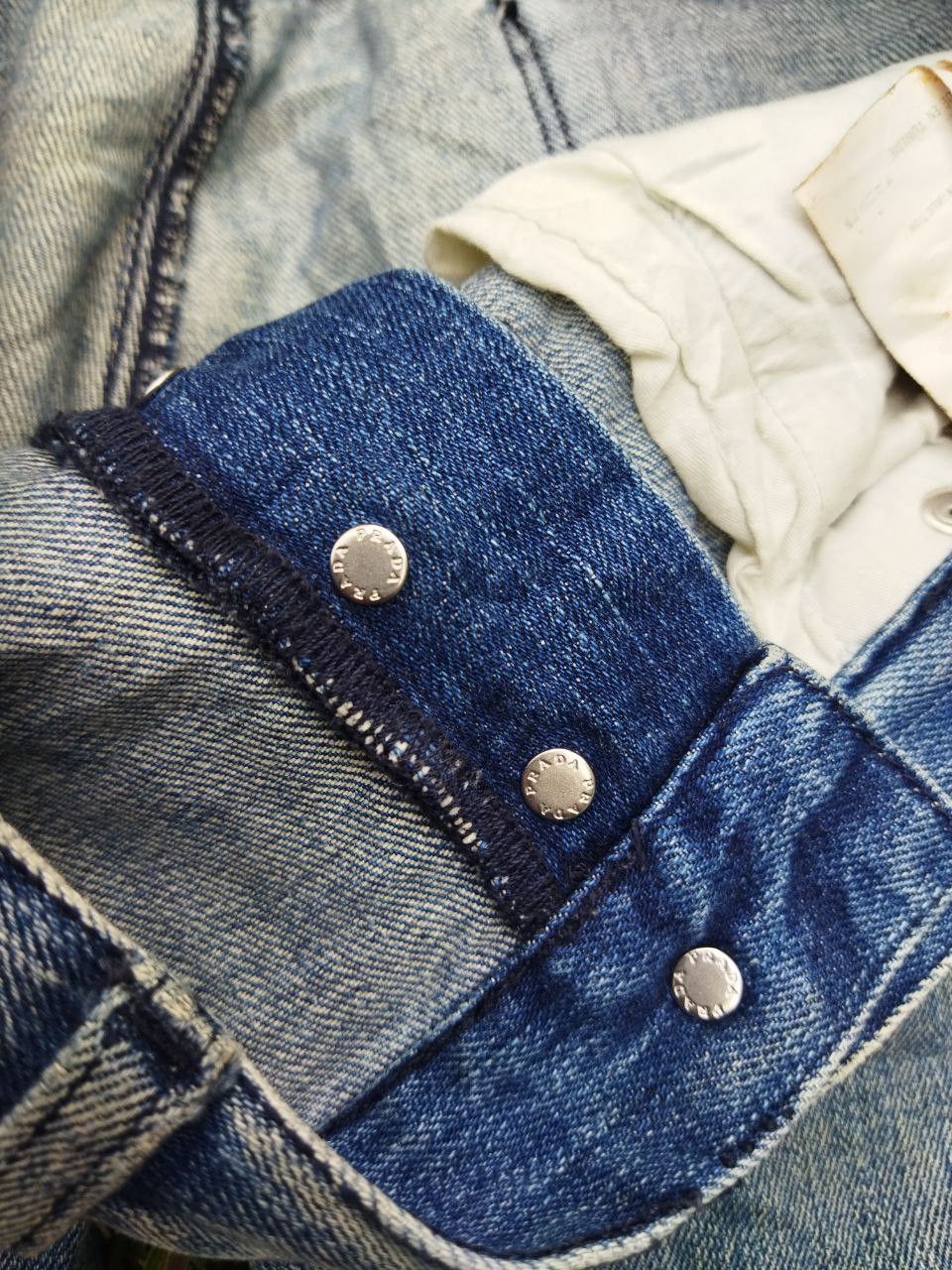 Prada Vintage Prada Tapered Fit Distressed Jeans - Size 32 Size US 32 / EU 48 - 7 Thumbnail