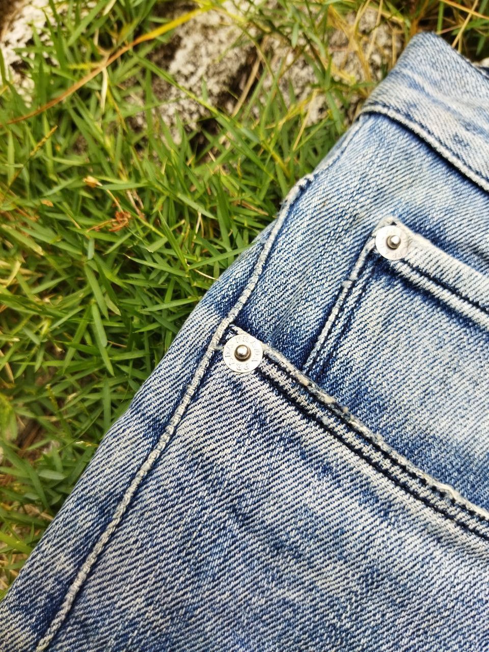Prada Vintage Prada Tapered Fit Distressed Jeans - Size 32 Size US 32 / EU 48 - 5 Thumbnail