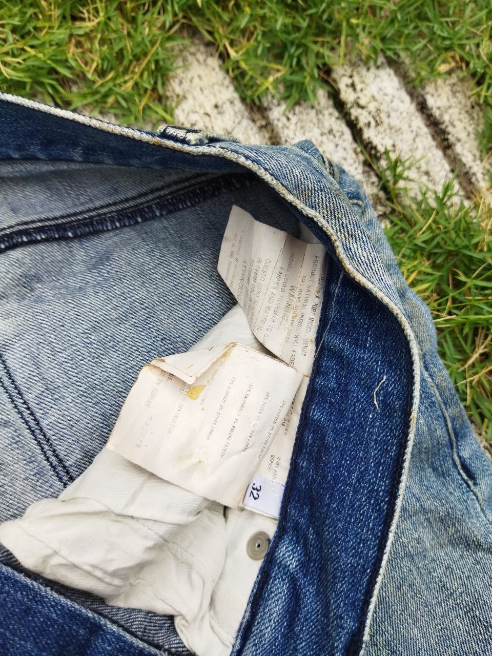 Prada Vintage Prada Tapered Fit Distressed Jeans - Size 32 Size US 32 / EU 48 - 8 Thumbnail