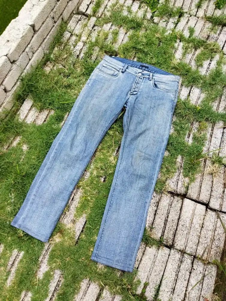 Prada Vintage Prada Tapered Fit Distressed Jeans - Size 32 Size US 32 / EU 48 - 25 Thumbnail