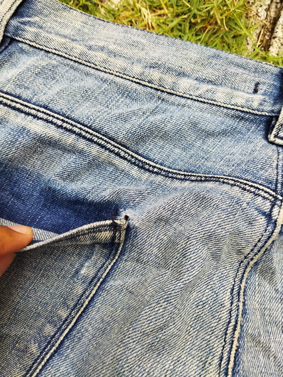 Prada Vintage Prada Tapered Fit Distressed Jeans - Size 32 Size US 32 / EU 48 - 13 Thumbnail