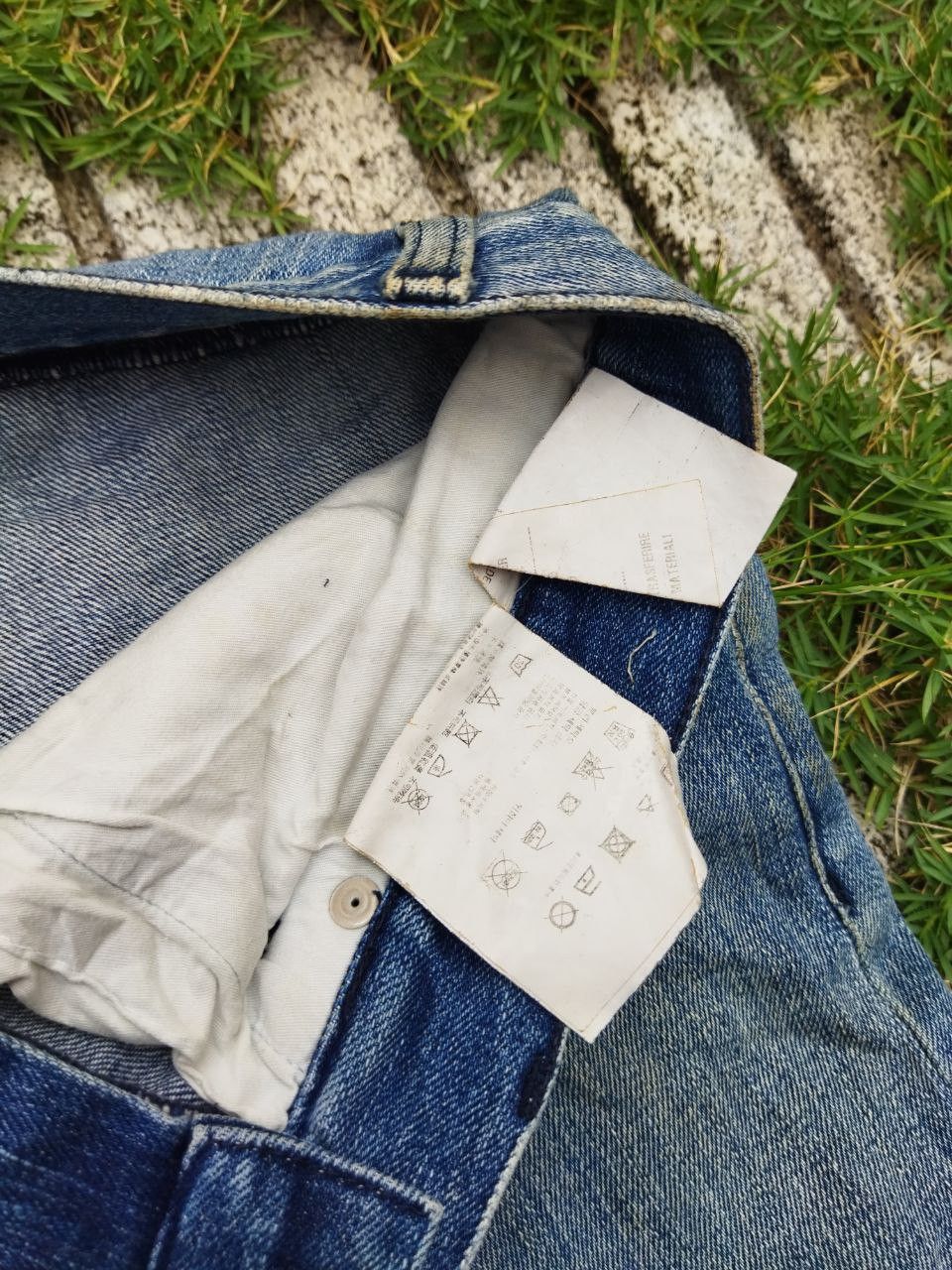 Prada Vintage Prada Tapered Fit Distressed Jeans - Size 32 Size US 32 / EU 48 - 9 Thumbnail