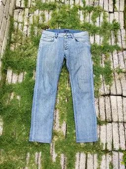 Prada Vintage Prada Tapered Fit Distressed Jeans - Size 32 Size US 32 / EU 48 - 24 Thumbnail