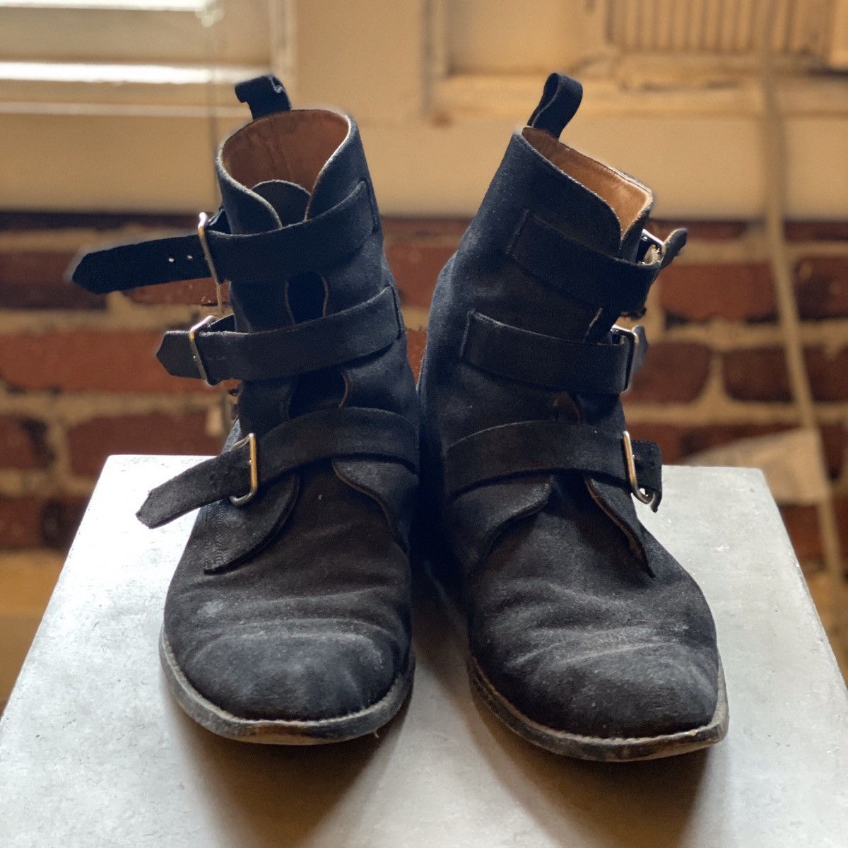 Marc Jacobs Black Suede Western Boot Size US 9.5 / EU 42-43 - 2 Thumbnail