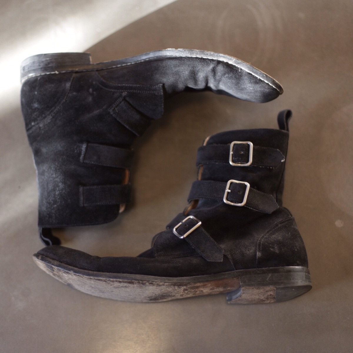 Marc Jacobs Black Suede Western Boot Size US 9.5 / EU 42-43 - 5 Thumbnail