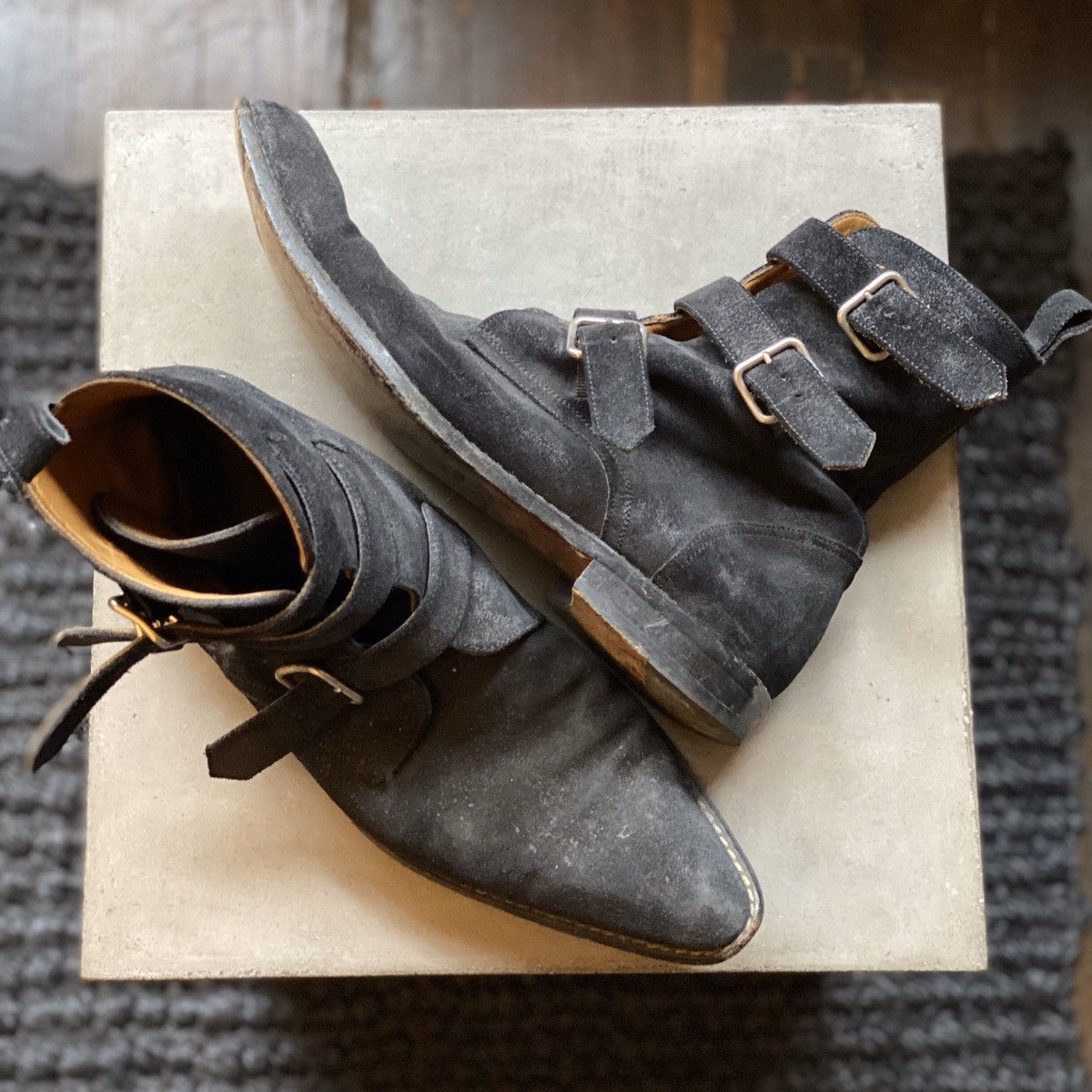 Marc Jacobs Black Suede Western Boot Size US 9.5 / EU 42-43 - 4 Thumbnail