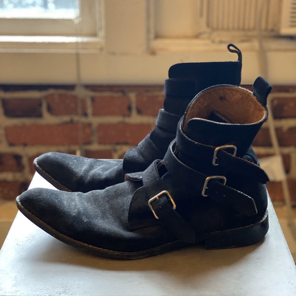 Marc Jacobs Black Suede Western Boot Size US 9.5 / EU 42-43 - 3 Thumbnail
