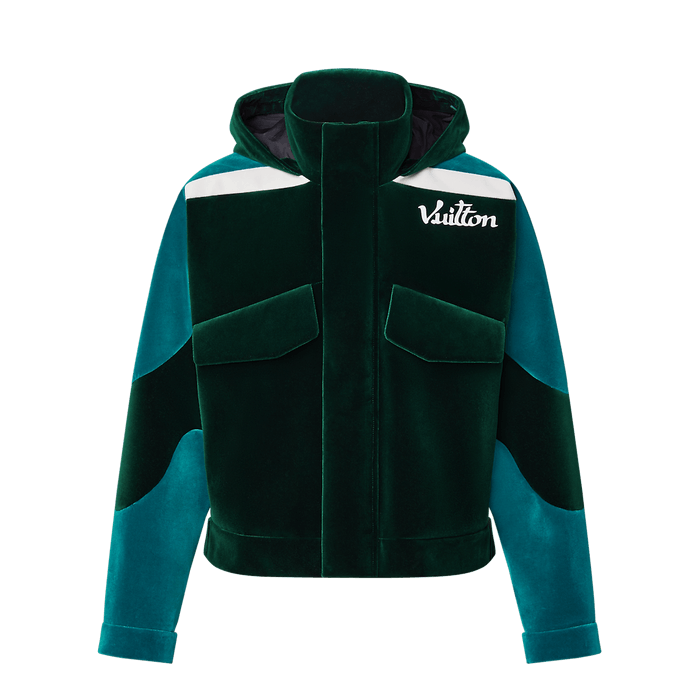 Louis Vuitton TECHNICAL TAPED VELOUR WINDBREAKER JACKET – NYSummerShop