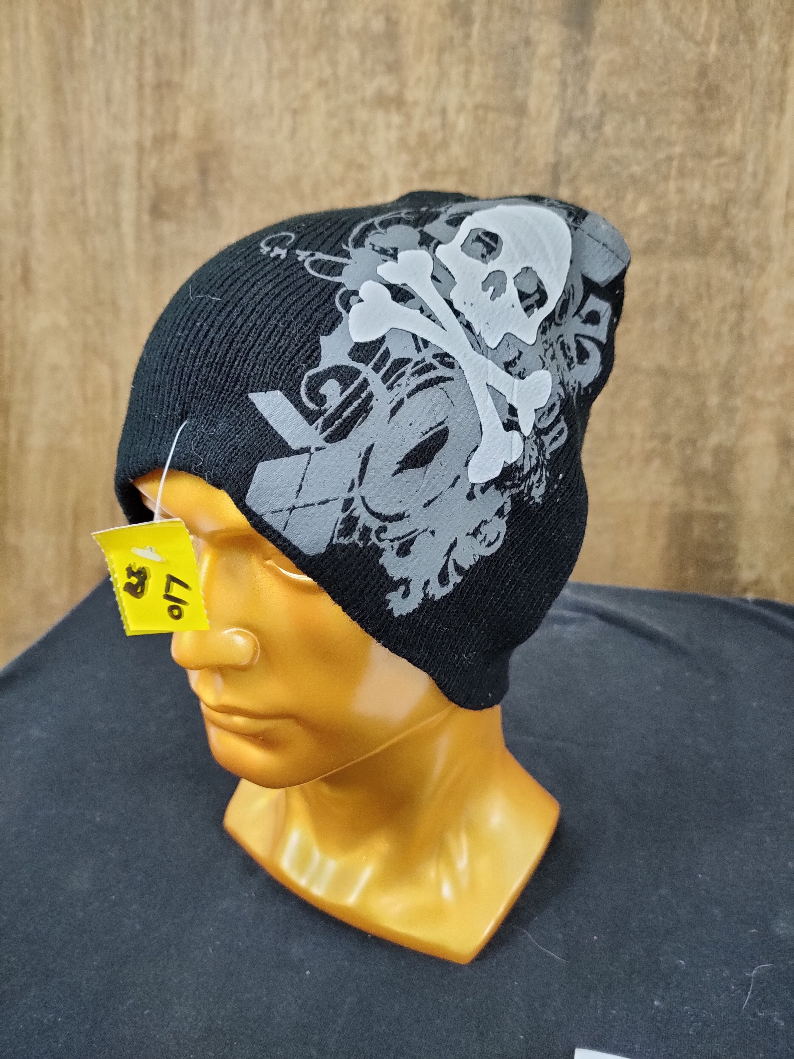 Japanese Brand Japan skull black beanie punk seditionaries beanie hat #017 Size ONE SIZE - 1 Thumbnail