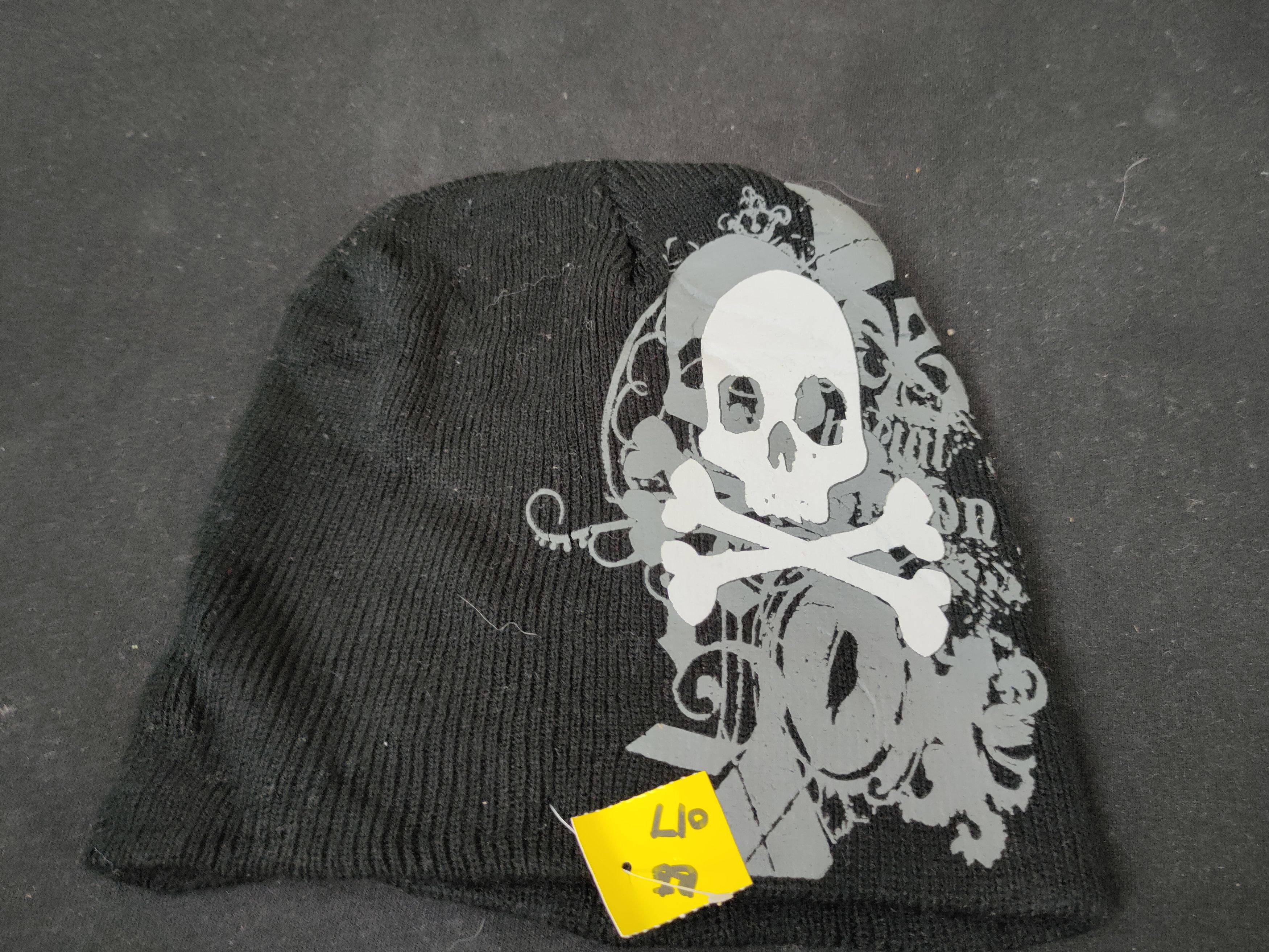 Japanese Brand Japan skull black beanie punk seditionaries beanie hat #017 Size ONE SIZE - 6 Thumbnail