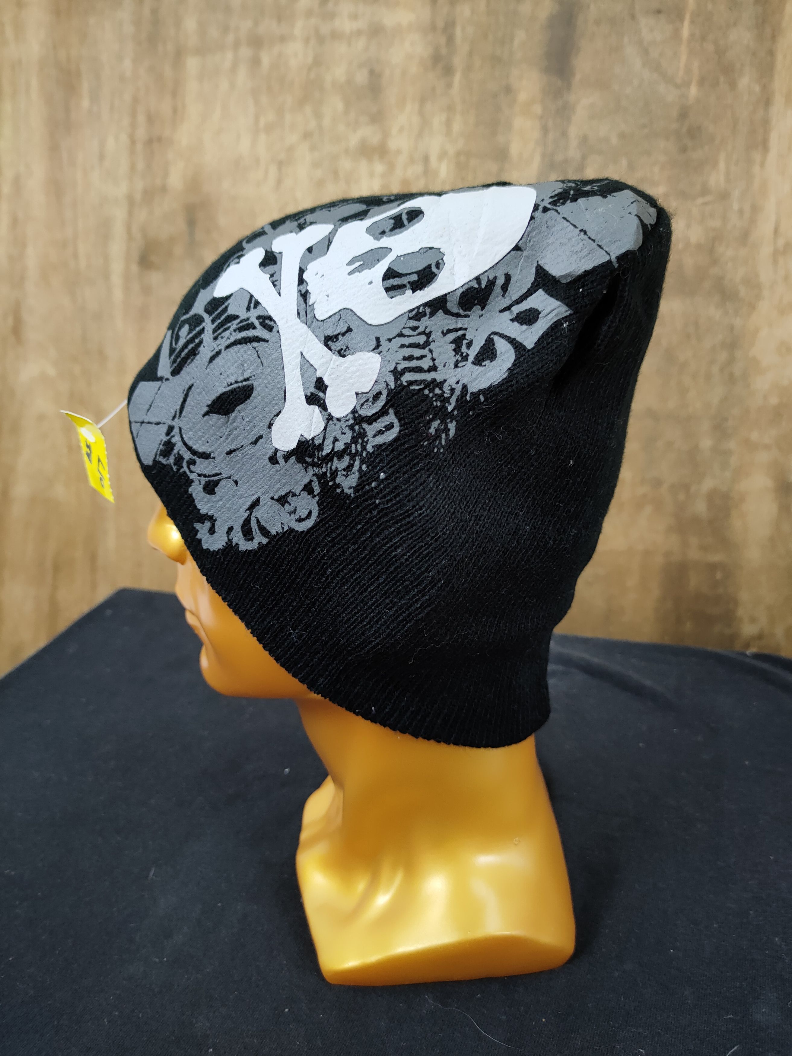 Japanese Brand Japan skull black beanie punk seditionaries beanie hat #017 Size ONE SIZE - 2 Thumbnail