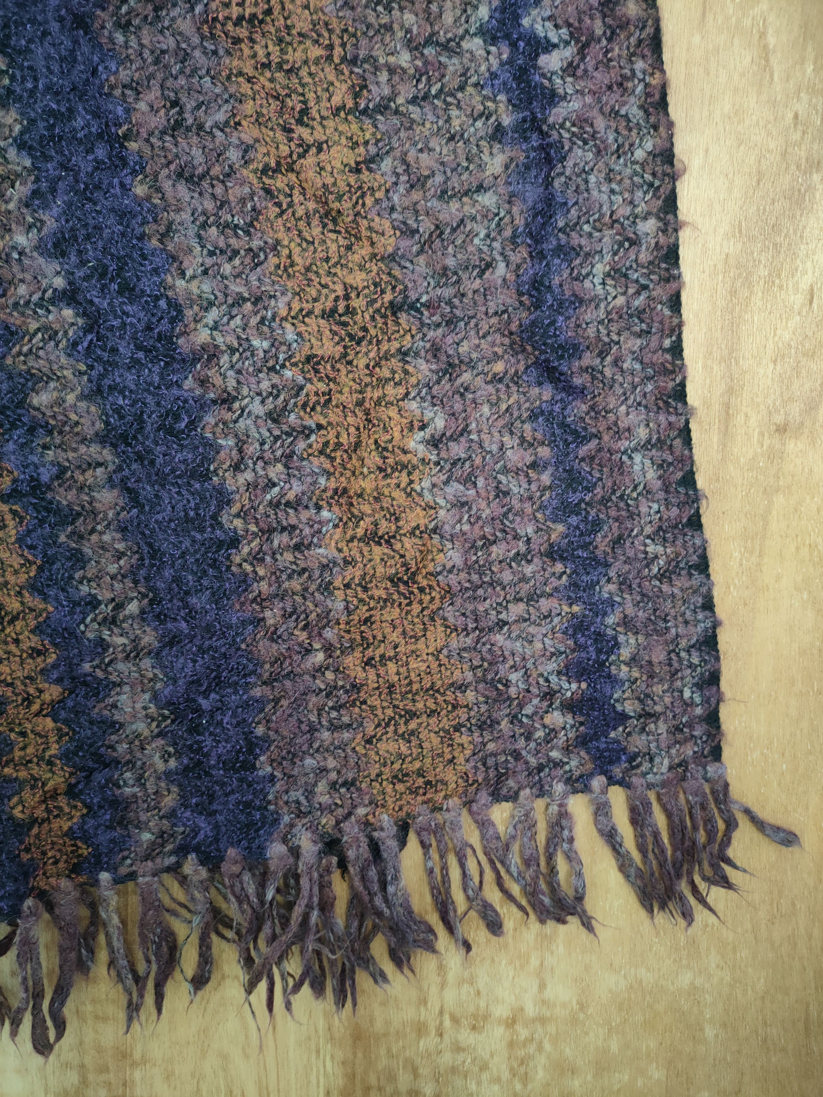 Japanese Brand × Vintage Japan Mohair scarves muffler streetwear #m33 DL Size ONE SIZE - 2 Thumbnail