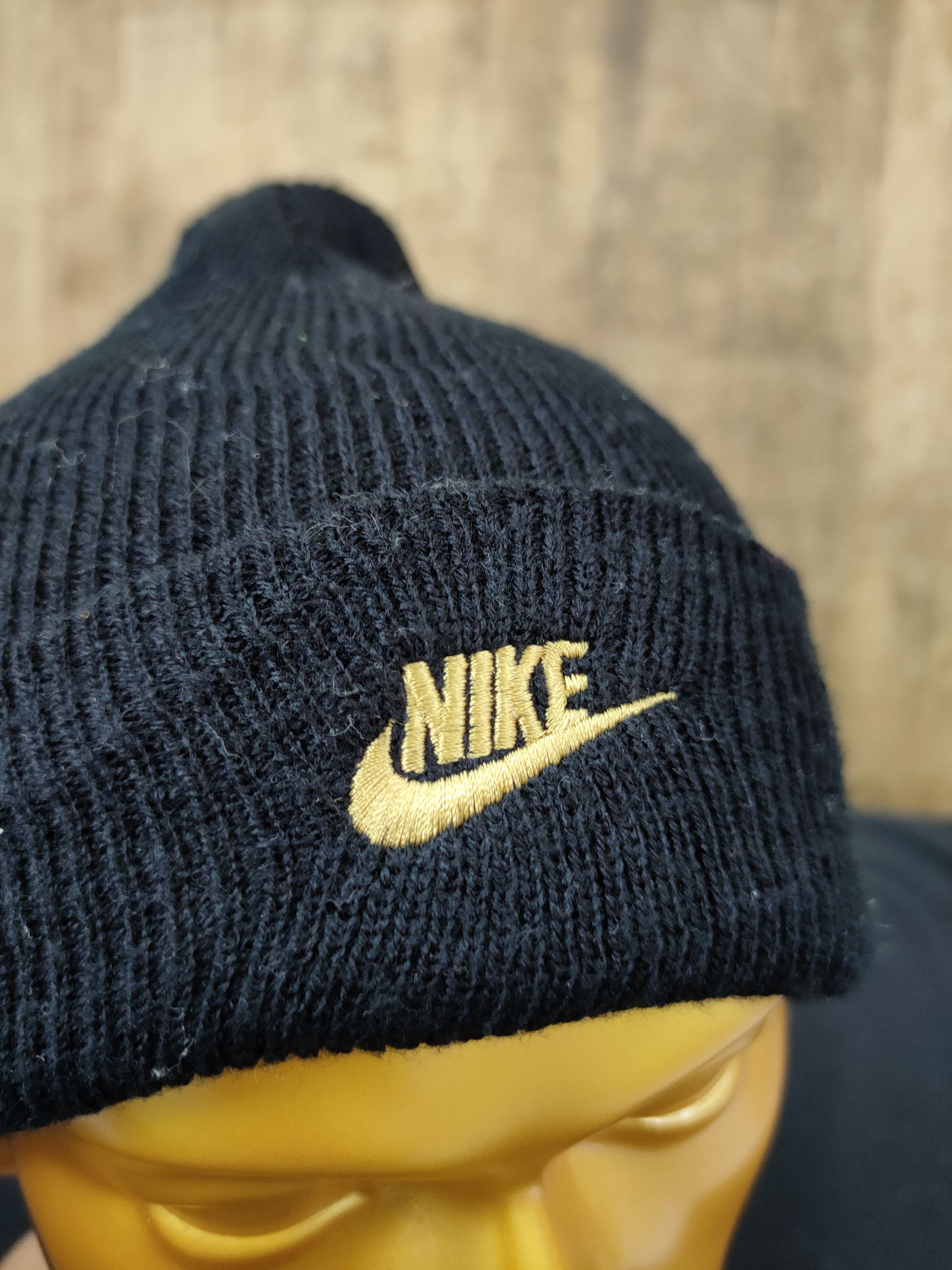 Nike Nike beanie sportwear black vintage #169 Size ONE SIZE - 5 Thumbnail