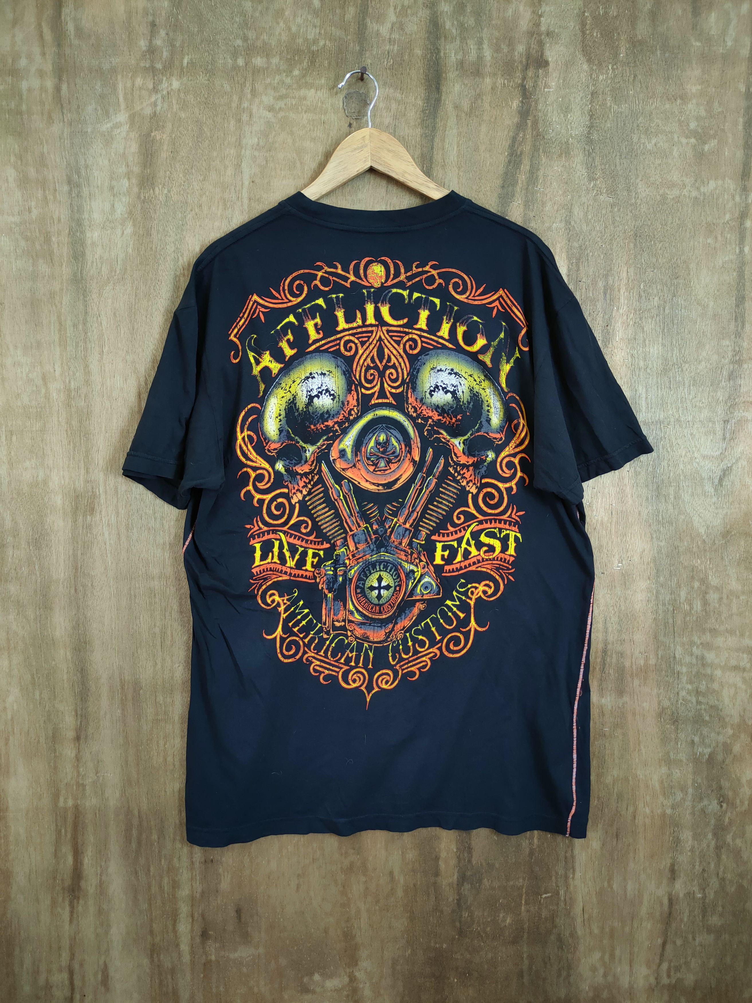 Affliction Affliction skull american custom tee tshirt #46-785 Size US XL / EU 56 / 4 - 6 Thumbnail