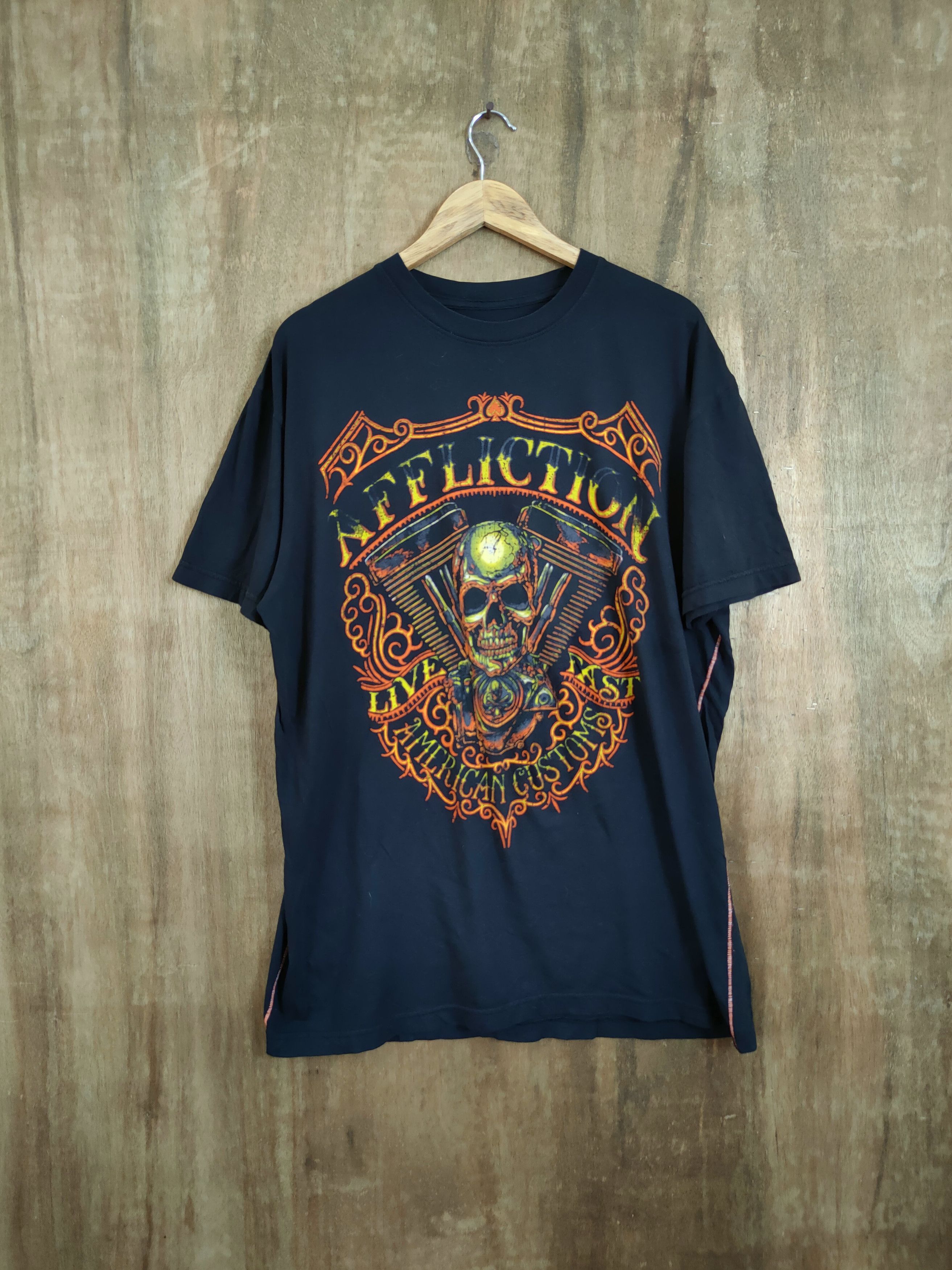 Affliction Affliction skull american custom tee tshirt #46-785 Size US XL / EU 56 / 4 - 1 Thumbnail