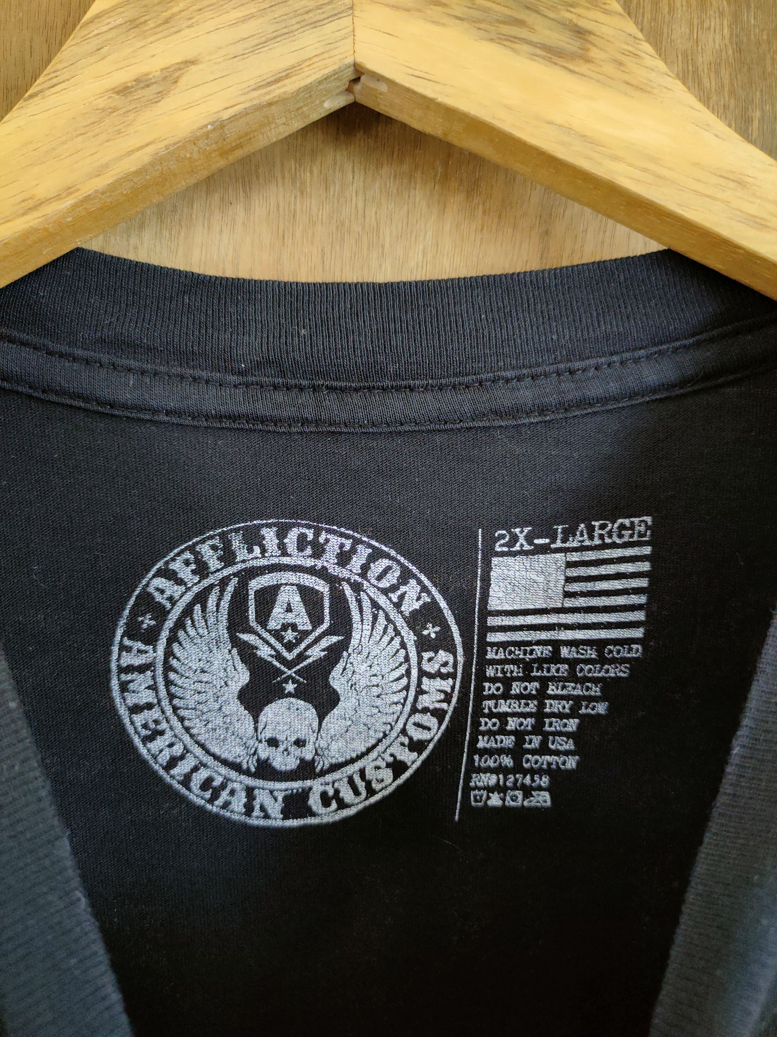 Affliction Affliction skull american custom tee tshirt #46-785 Size US XL / EU 56 / 4 - 4 Thumbnail