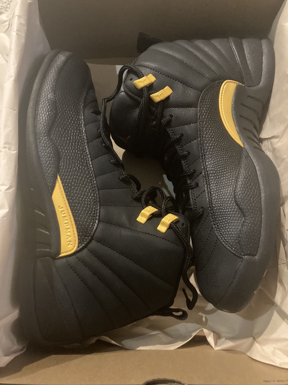 Jordan Brand × Nike Air Jordan 12 Black Taxi Size 11 Size US 11 / EU 44 - 3 Thumbnail