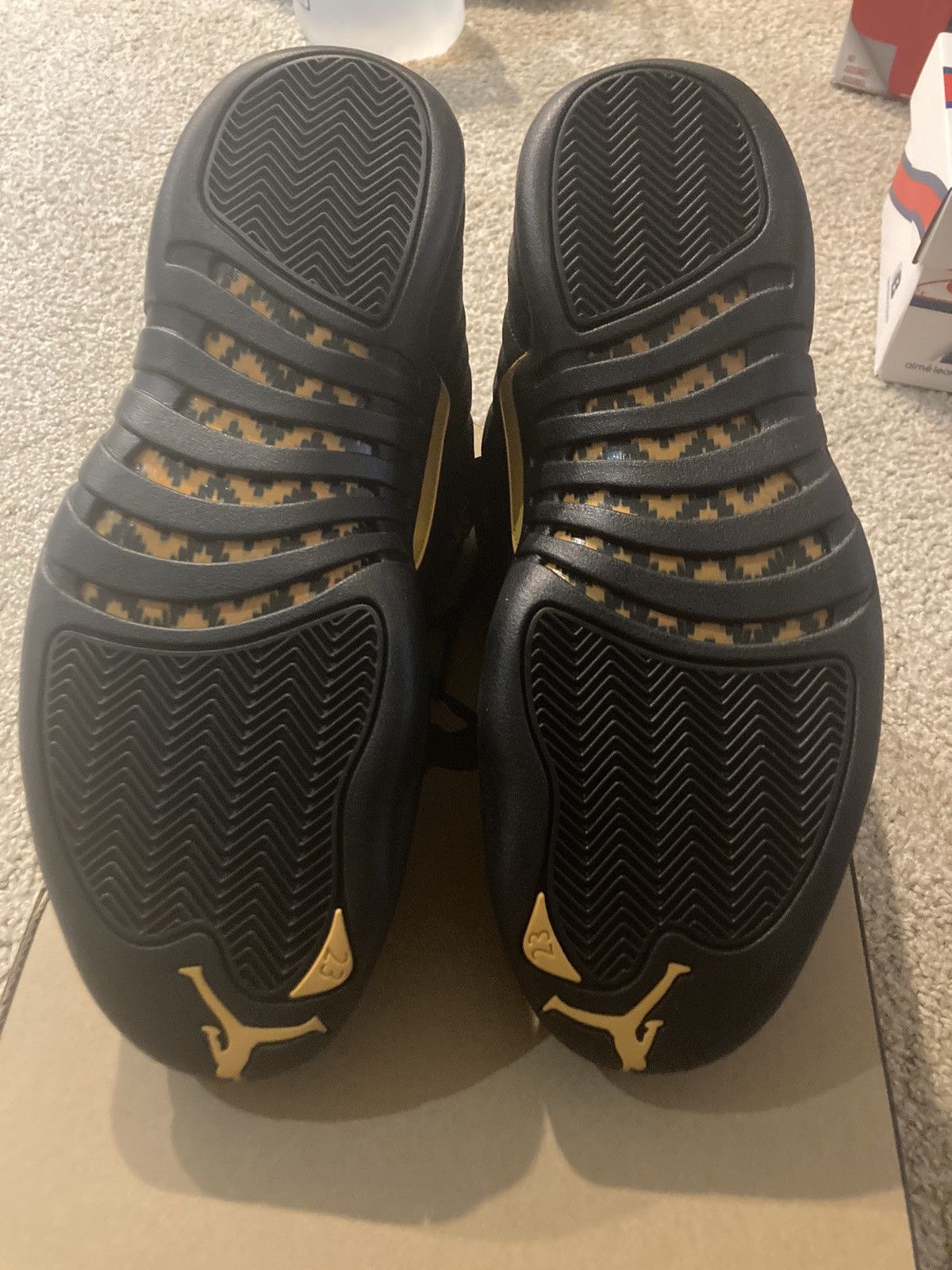 Jordan Brand × Nike Air Jordan 12 Black Taxi Size 11 Size US 11 / EU 44 - 5 Thumbnail