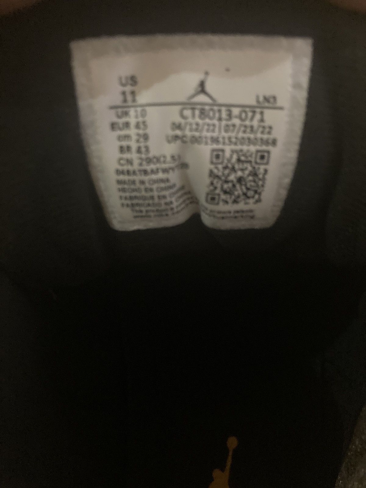Jordan Brand × Nike Air Jordan 12 Black Taxi Size 11 Size US 11 / EU 44 - 6 Thumbnail