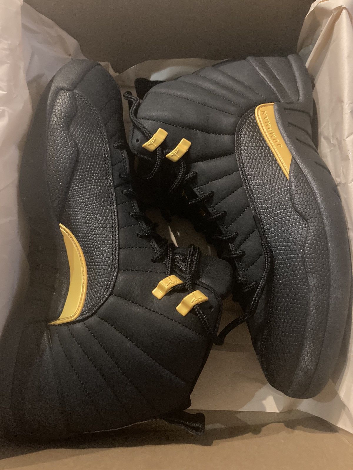 image of Jordan Nike Air Jordan 12 Black Taxi Size 11 Shoes, Men's