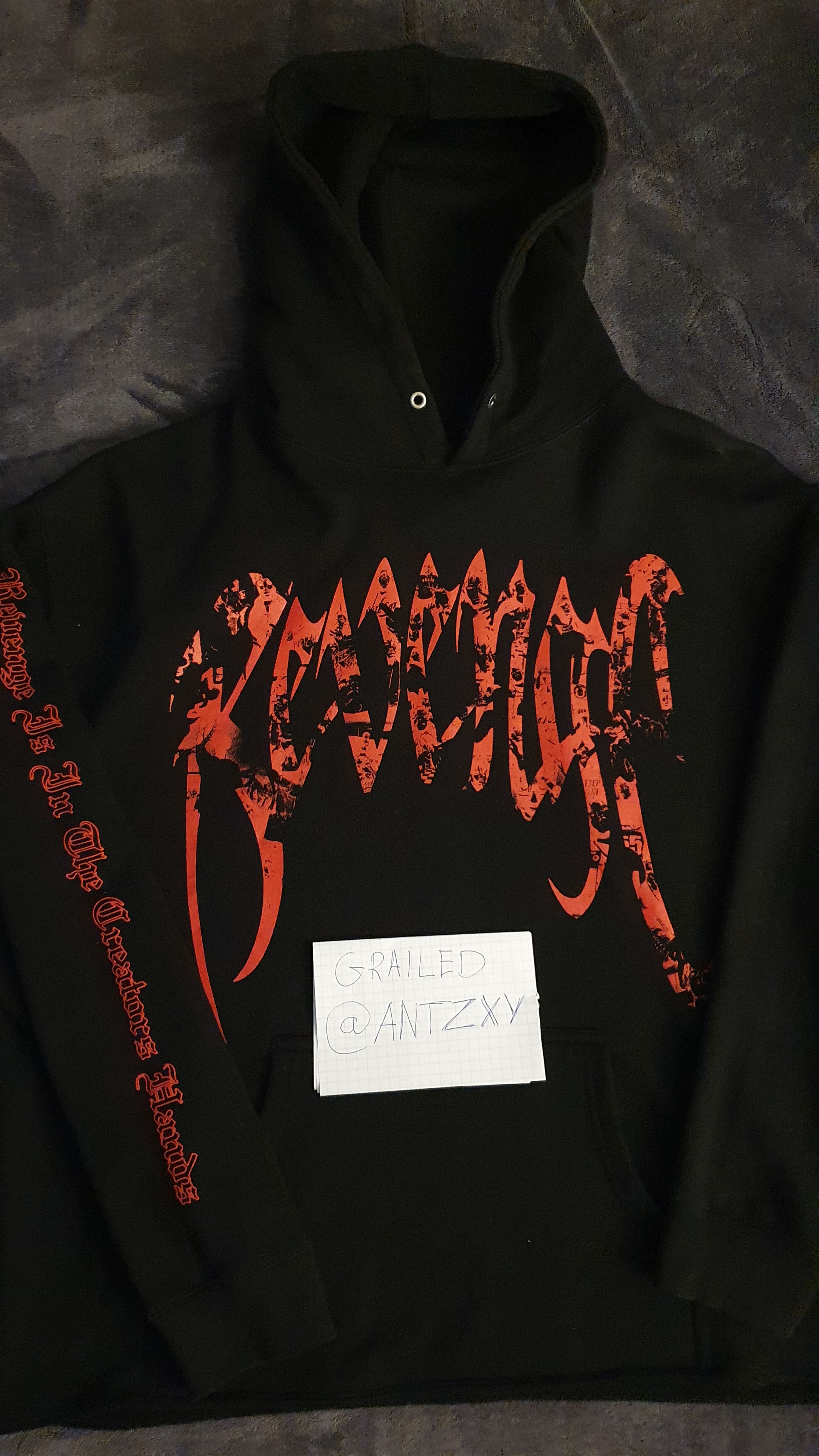 Juice WRLD X Revenge Photo Hoodie Black②-