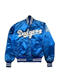 Proline By Starter LA Los Angeles Dodgers White Pullover Jacket