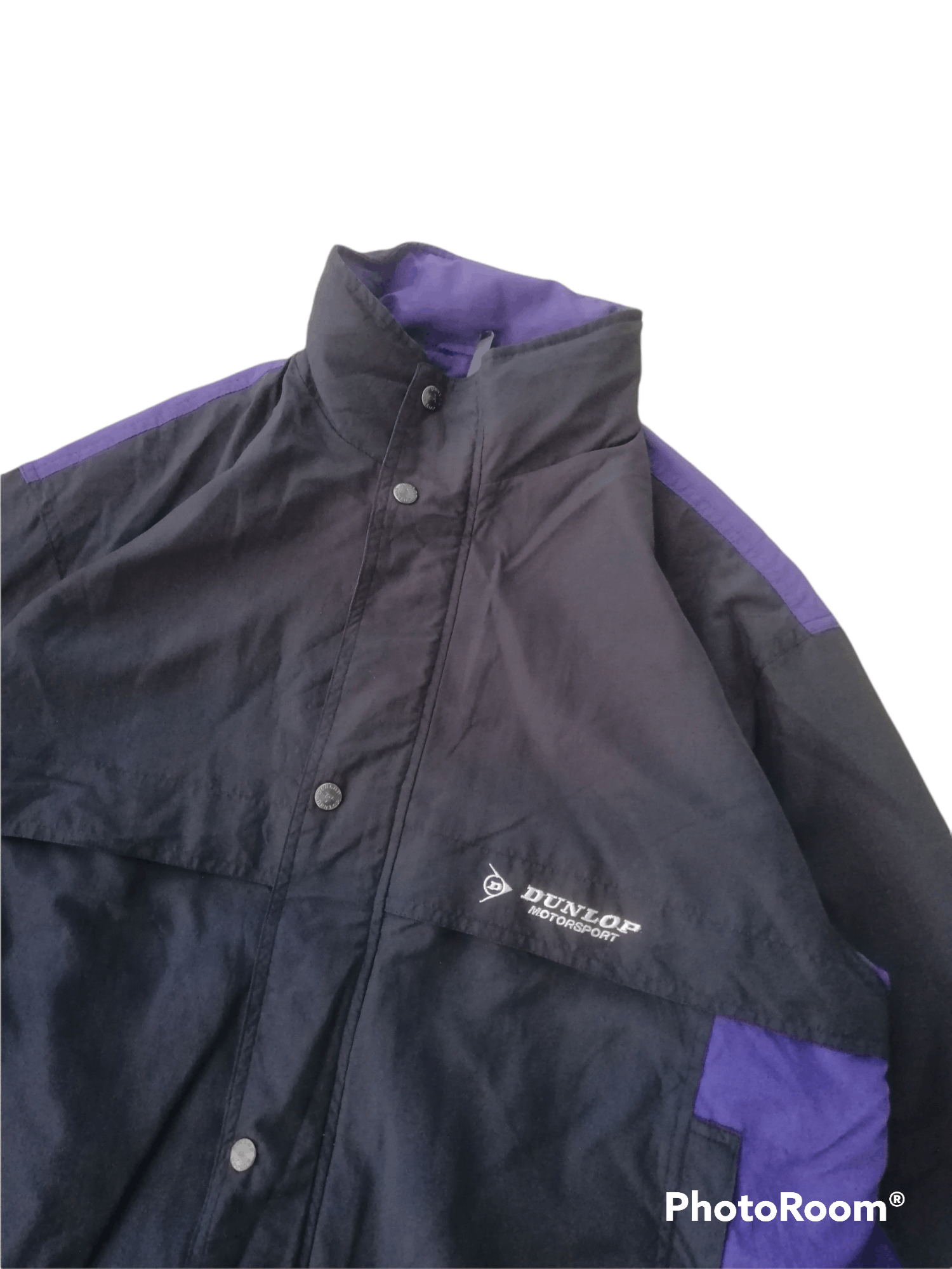 Japanese Brand Dunlop Motorsports Windbreaker Zipper Jacket Colour Block Size US L / EU 52-54 / 3 - 4 Thumbnail