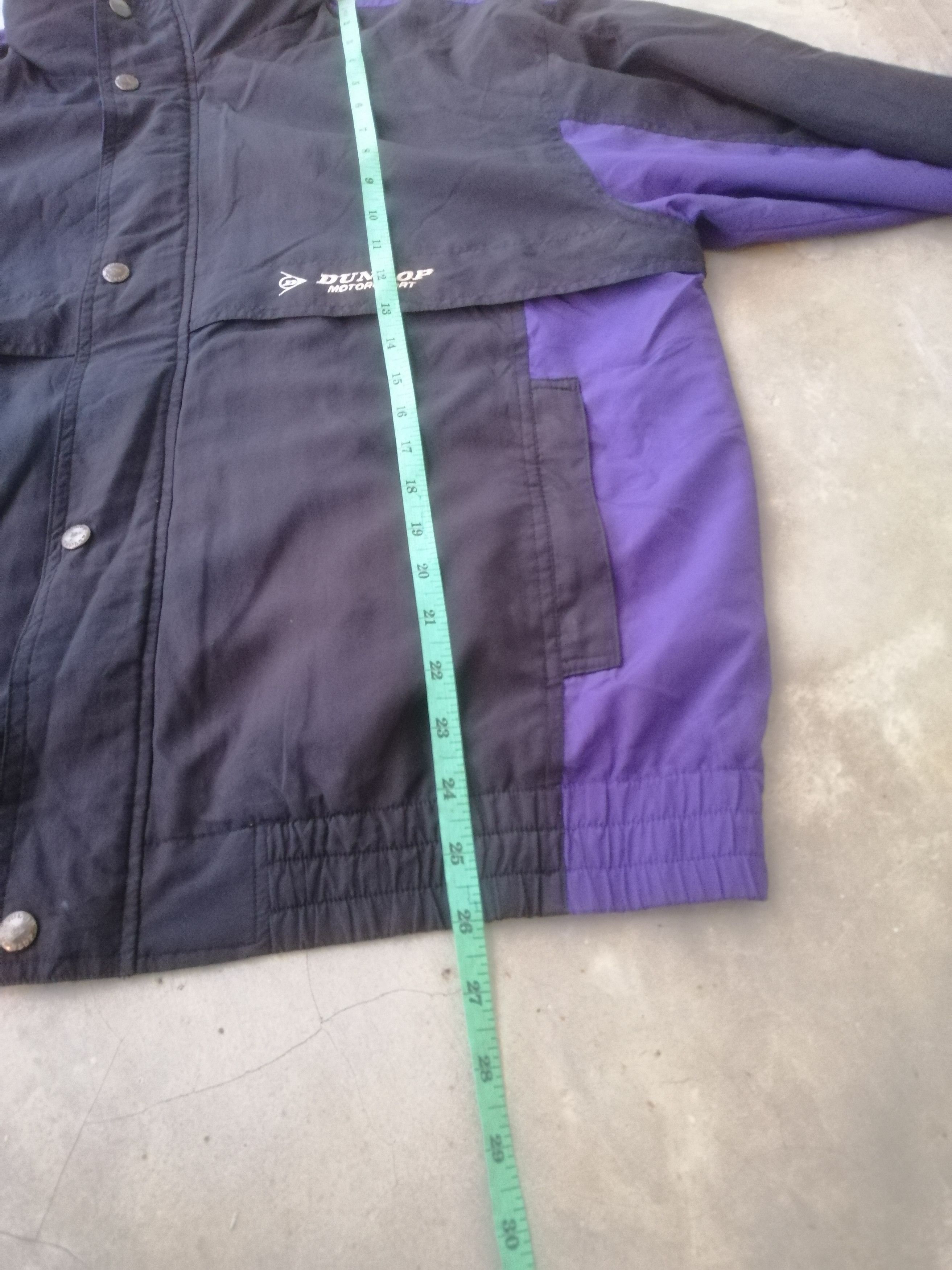 Japanese Brand Dunlop Motorsports Windbreaker Zipper Jacket Colour Block Size US L / EU 52-54 / 3 - 9 Thumbnail