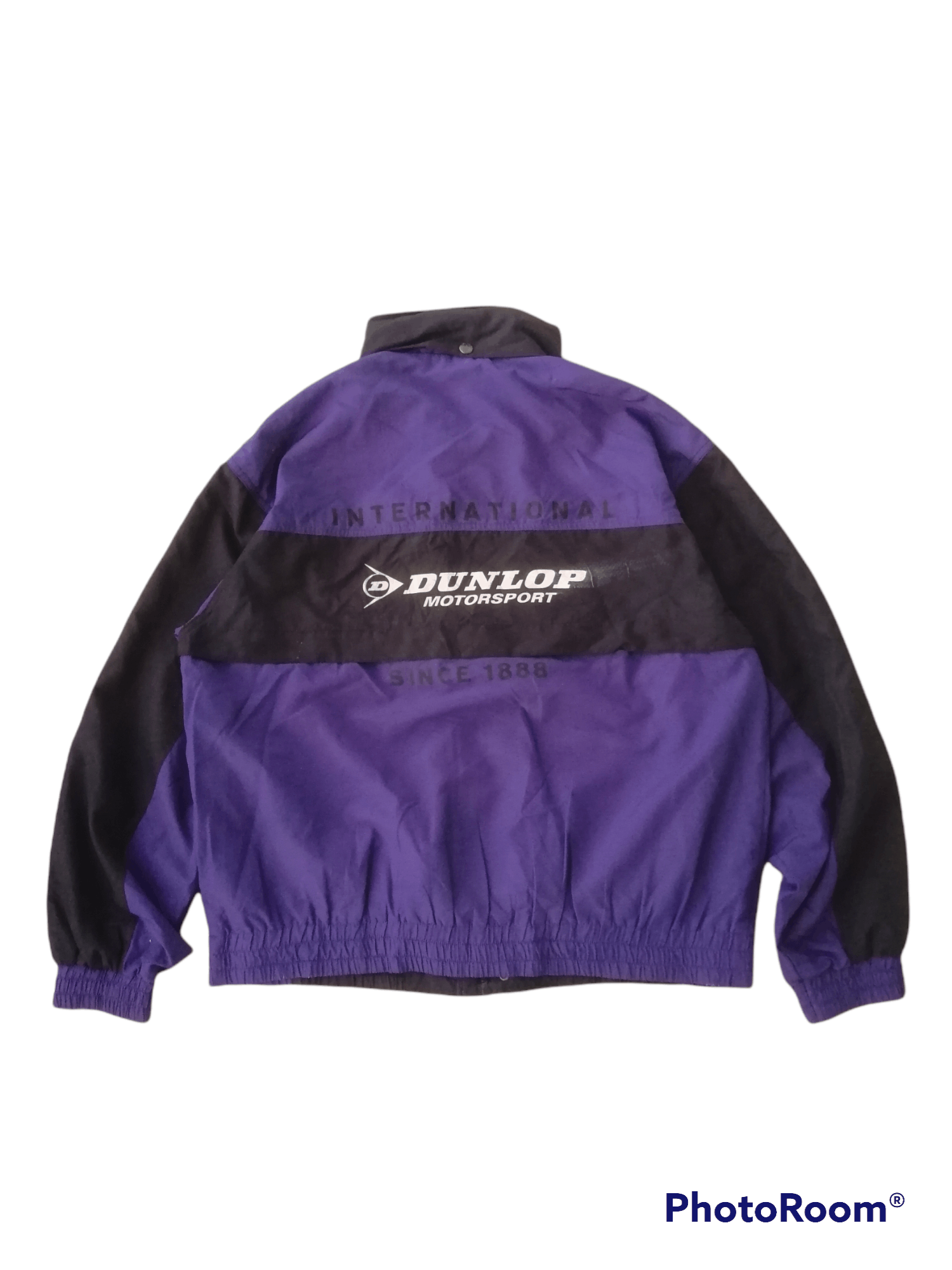 Japanese Brand Dunlop Motorsports Windbreaker Zipper Jacket Colour Block Size US L / EU 52-54 / 3 - 1 Thumbnail