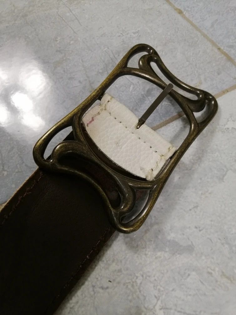 Other Big Buckle White Leather Size ONE SIZE - 5 Thumbnail