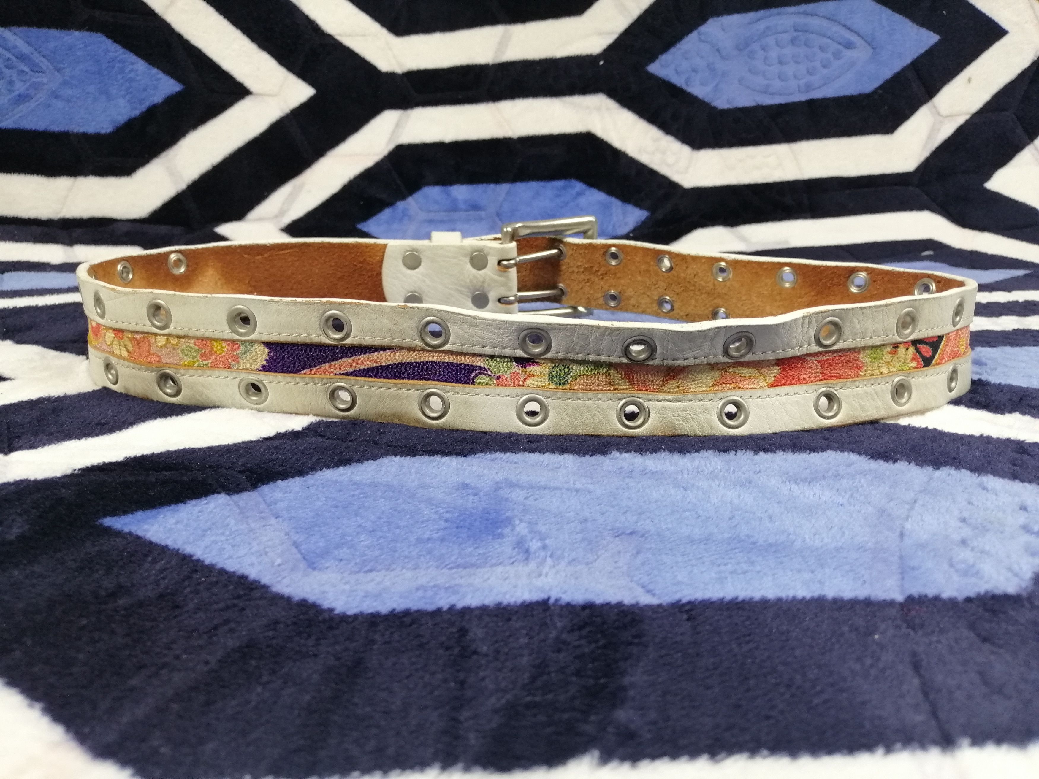 Japanese Brand × Other White Floral Belt Size ONE SIZE - 2 Thumbnail