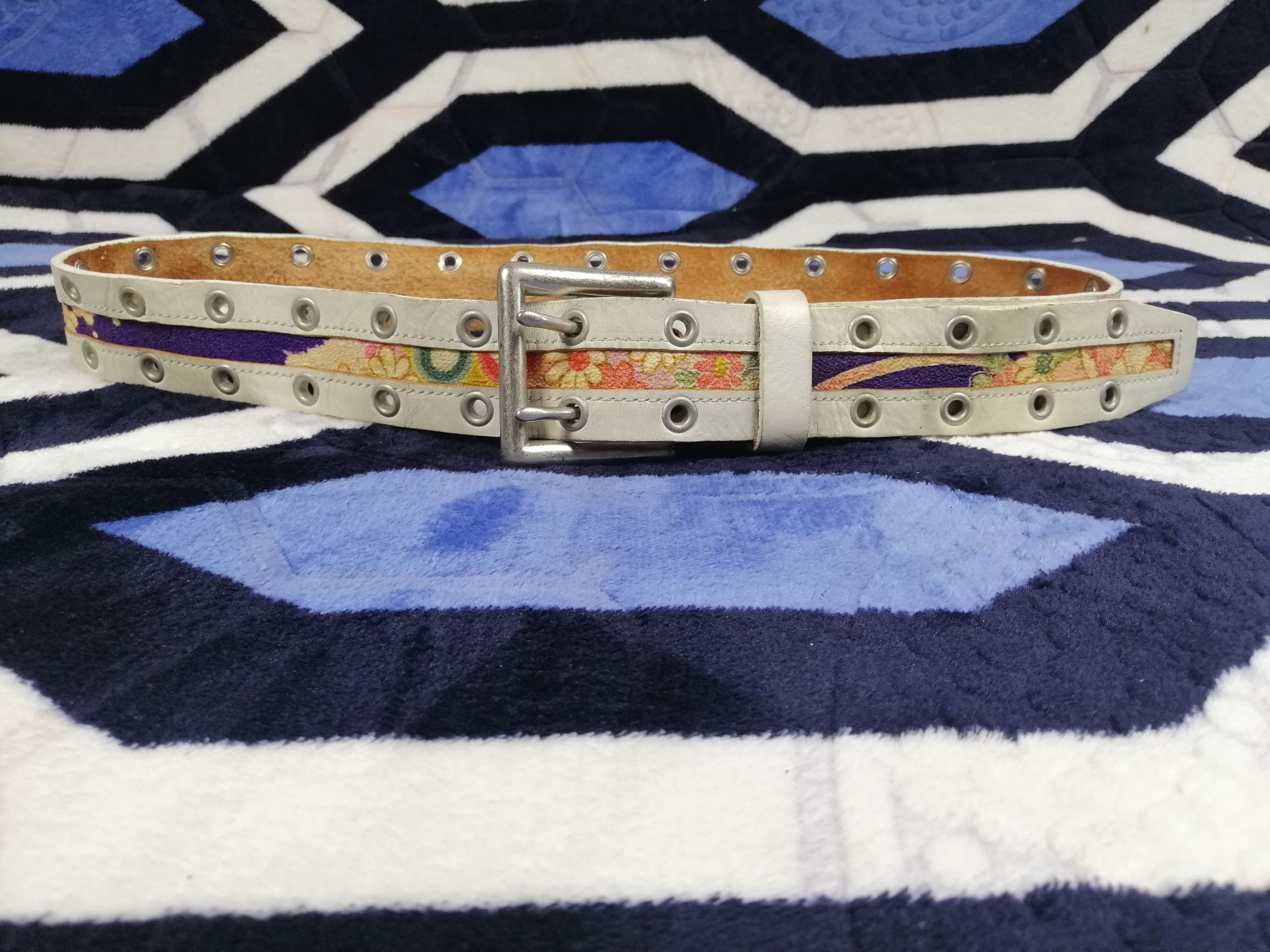 Japanese Brand × Other White Floral Belt Size ONE SIZE - 1 Thumbnail