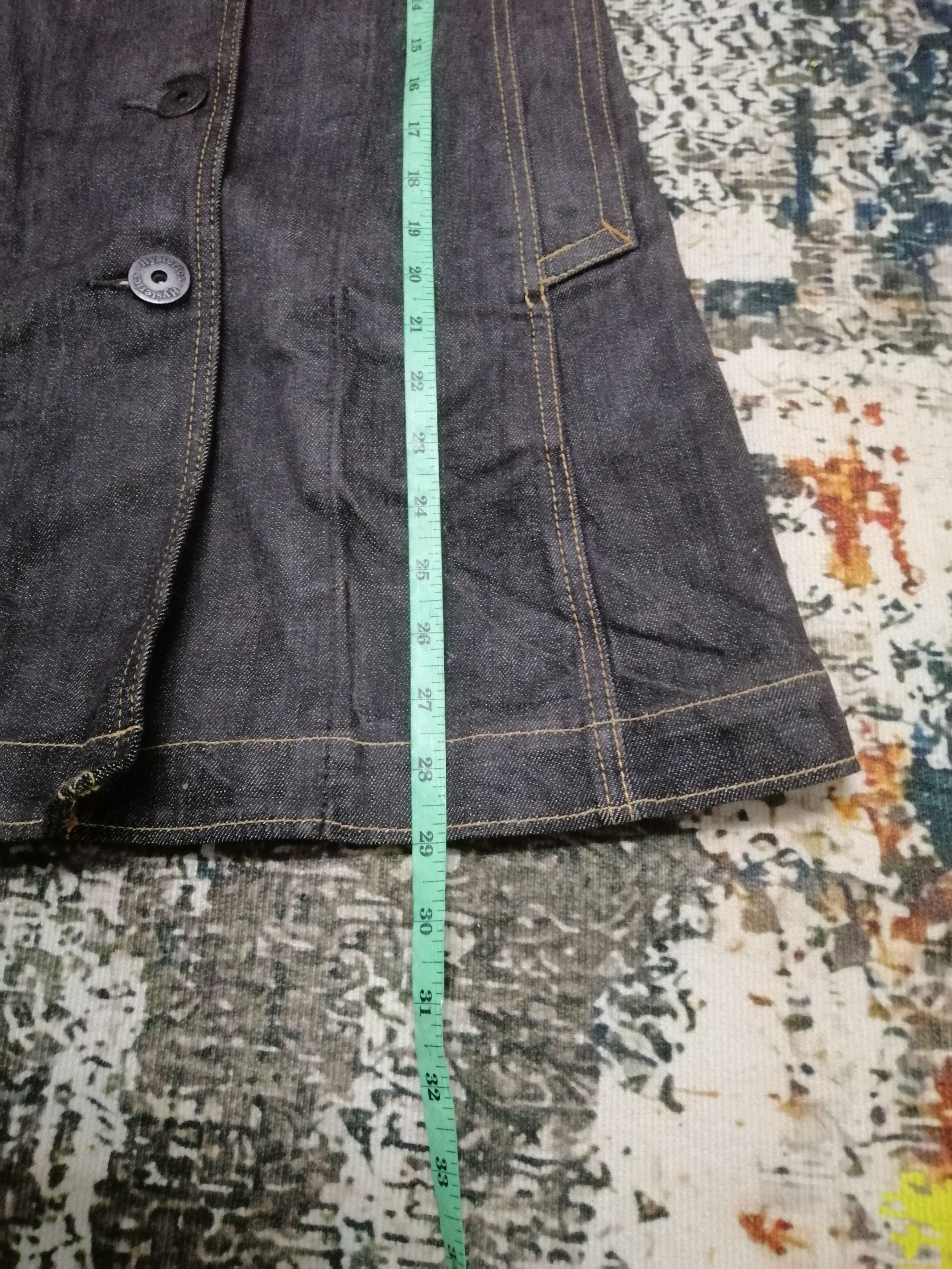 Hysteric Glamour × Japanese Brand Hysterics Glamour Black Jeans Trench Long Coat Button down Size US XS / EU 42 / 0 - 8 Thumbnail