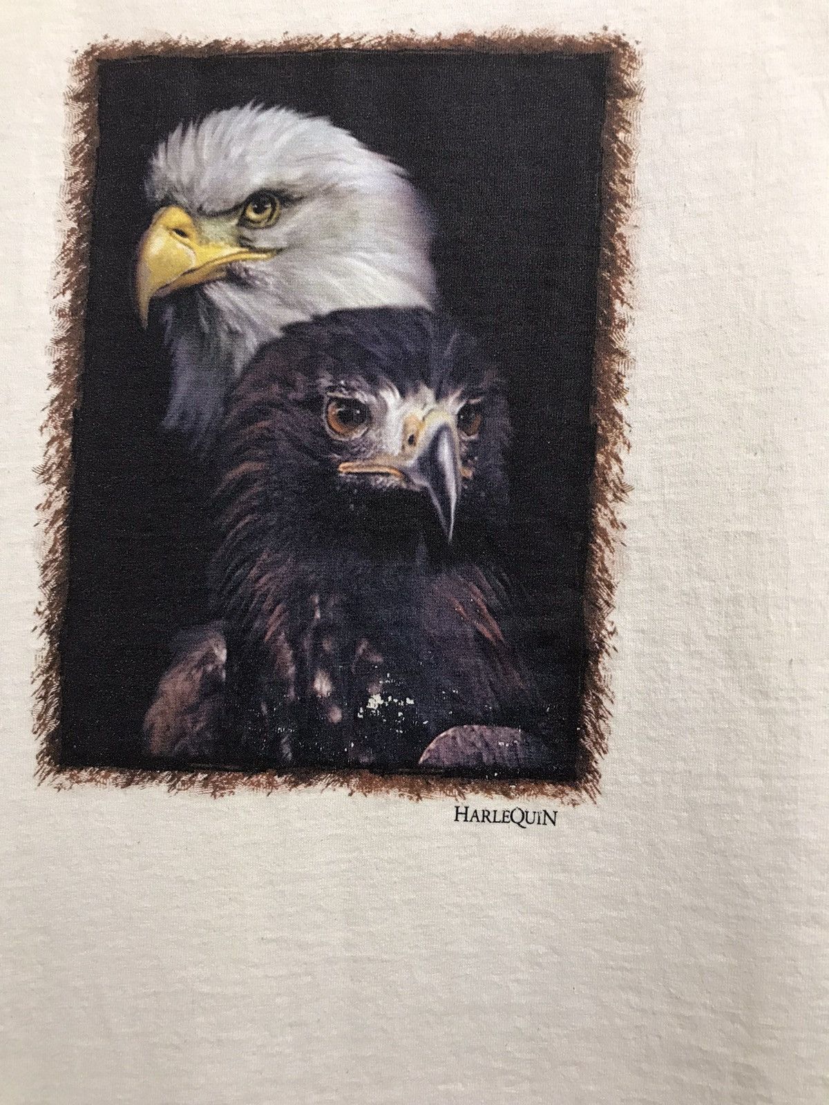 Vintage Vintage HarleQuin eagle streetwear animal tee Size US L / EU 52-54 / 3 - 3 Thumbnail