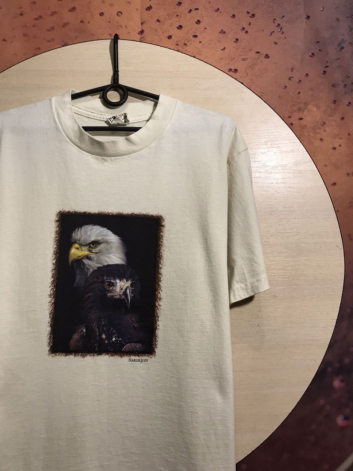 Vintage Vintage HarleQuin eagle streetwear animal tee Size US L / EU 52-54 / 3 - 1 Thumbnail
