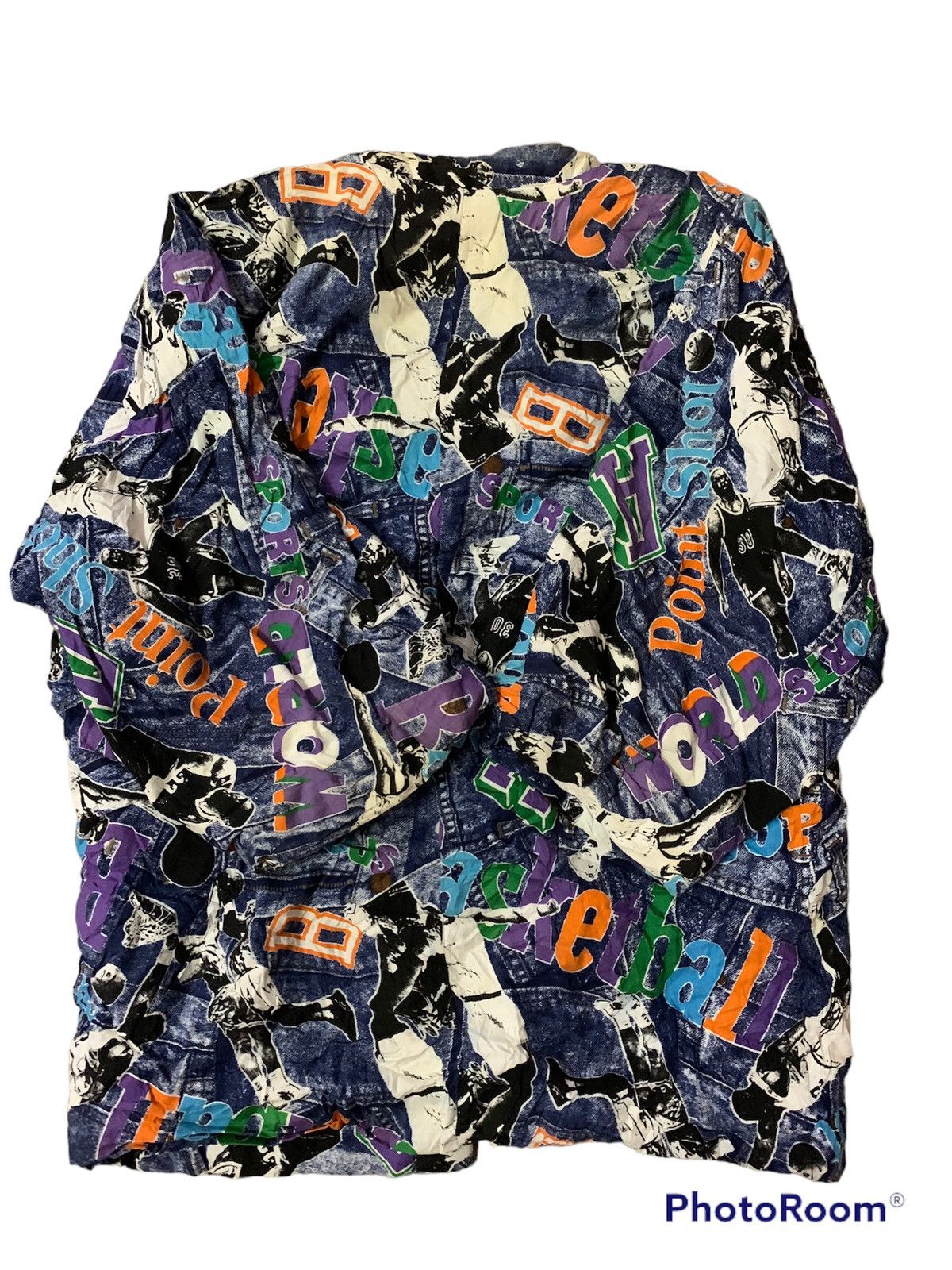 NBA × Vintage Nice Vintage Full Print NBA Cloak Jacket Size US L / EU 52-54 / 3 - 2 Thumbnail