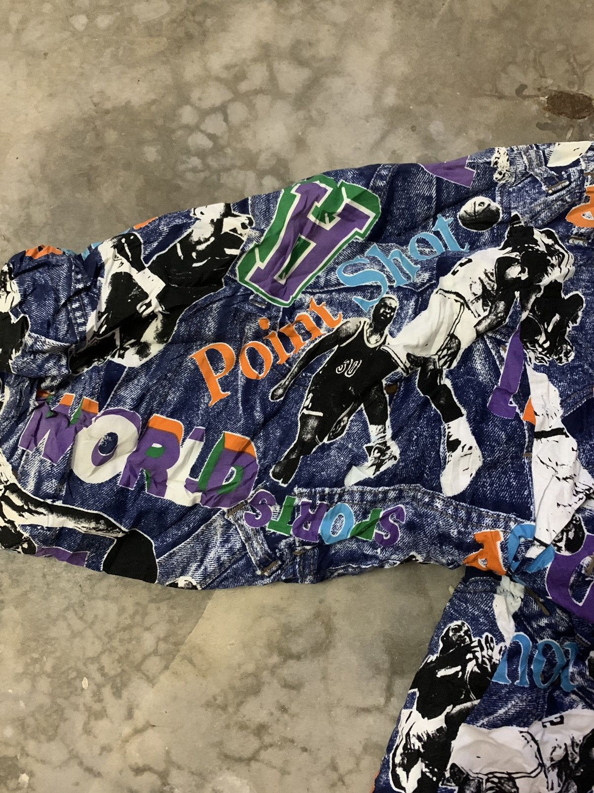 NBA × Vintage Nice Vintage Full Print NBA Cloak Jacket Size US L / EU 52-54 / 3 - 6 Thumbnail