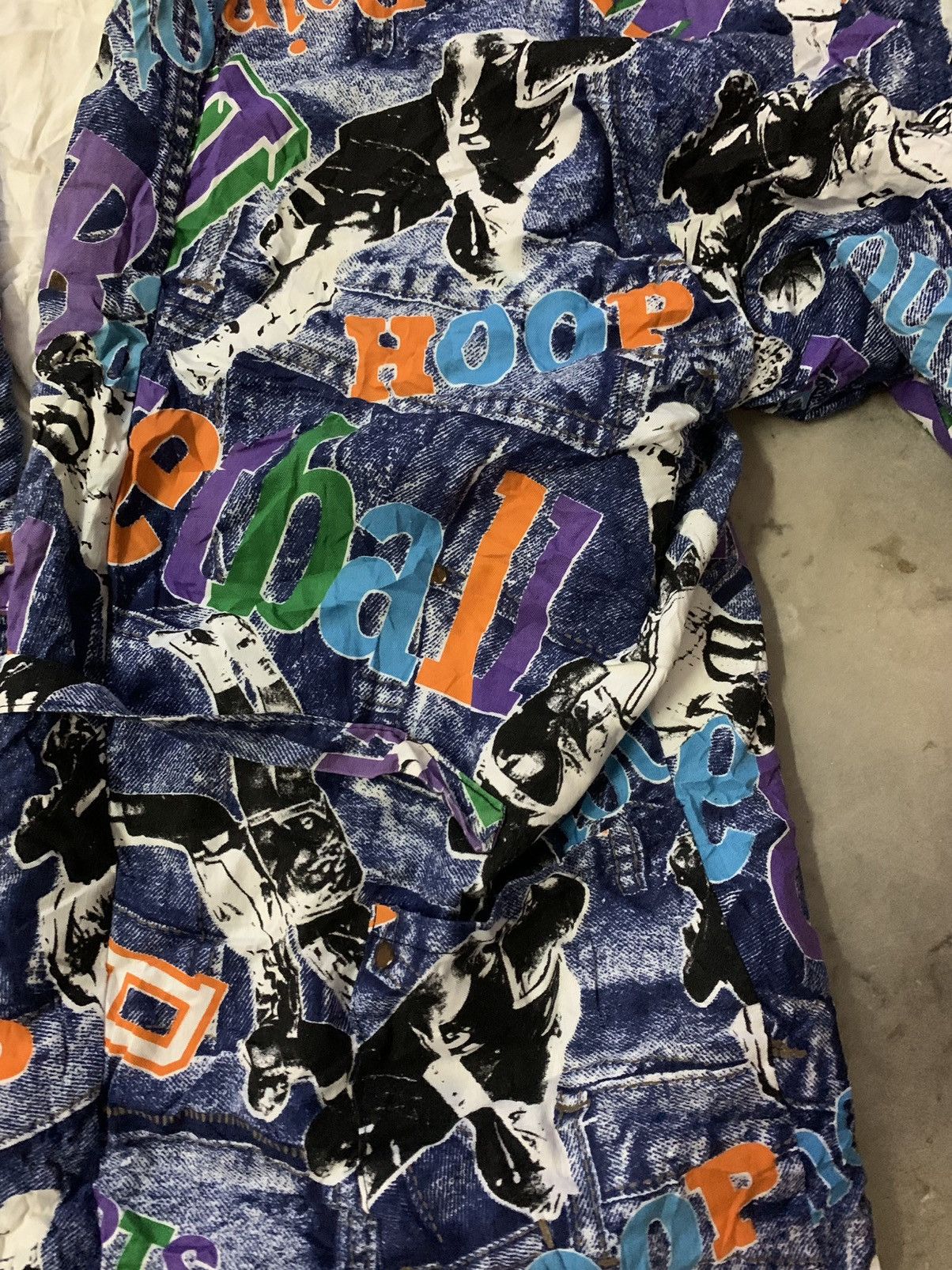 NBA × Vintage Nice Vintage Full Print NBA Cloak Jacket Size US L / EU 52-54 / 3 - 4 Thumbnail