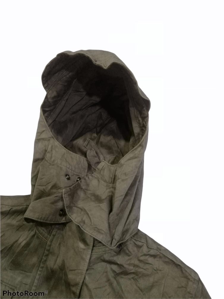 CABANE de ZUCCa × Issey Miyake × Japanese Brand Vintage Carbane De Zucca Military Zipper Hoodie Parka Size US M / EU 48-50 / 2 - 3 Thumbnail