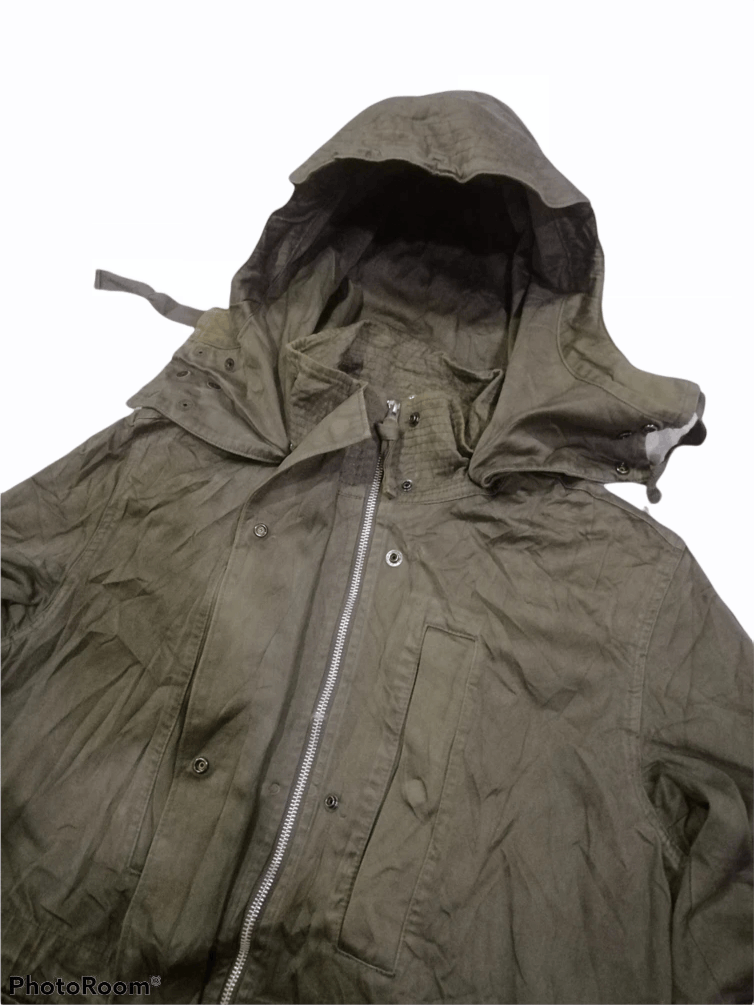 CABANE de ZUCCa × Issey Miyake × Japanese Brand Vintage Carbane De Zucca Military Zipper Hoodie Parka Size US M / EU 48-50 / 2 - 2 Thumbnail