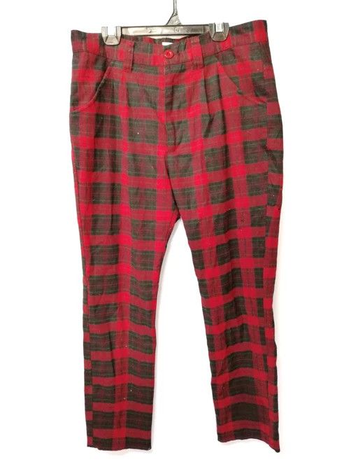 Japanese Brand Japanese Rydia Checked Plaid Skinny Fit Street Punk Size US 31 - 1 Thumbnail