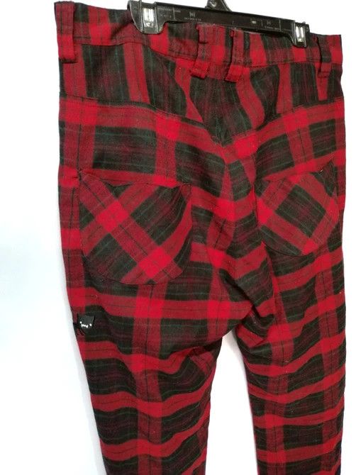 Japanese Brand Japanese Rydia Checked Plaid Skinny Fit Street Punk Size US 31 - 5 Thumbnail