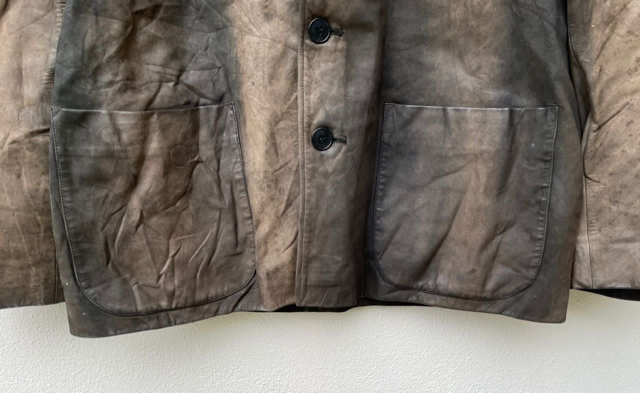 Agnes B. Homme Paris Leather Jacket