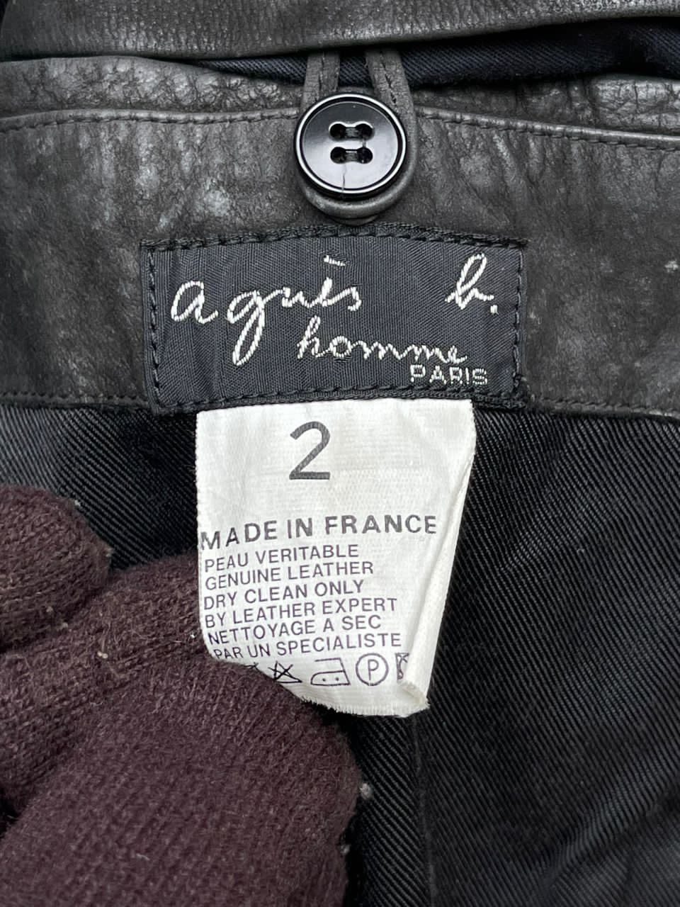 Agnes B. Homme Paris Leather Jacket