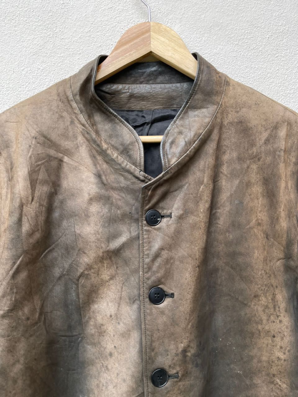 Agnes B. Homme Paris Leather Jacket